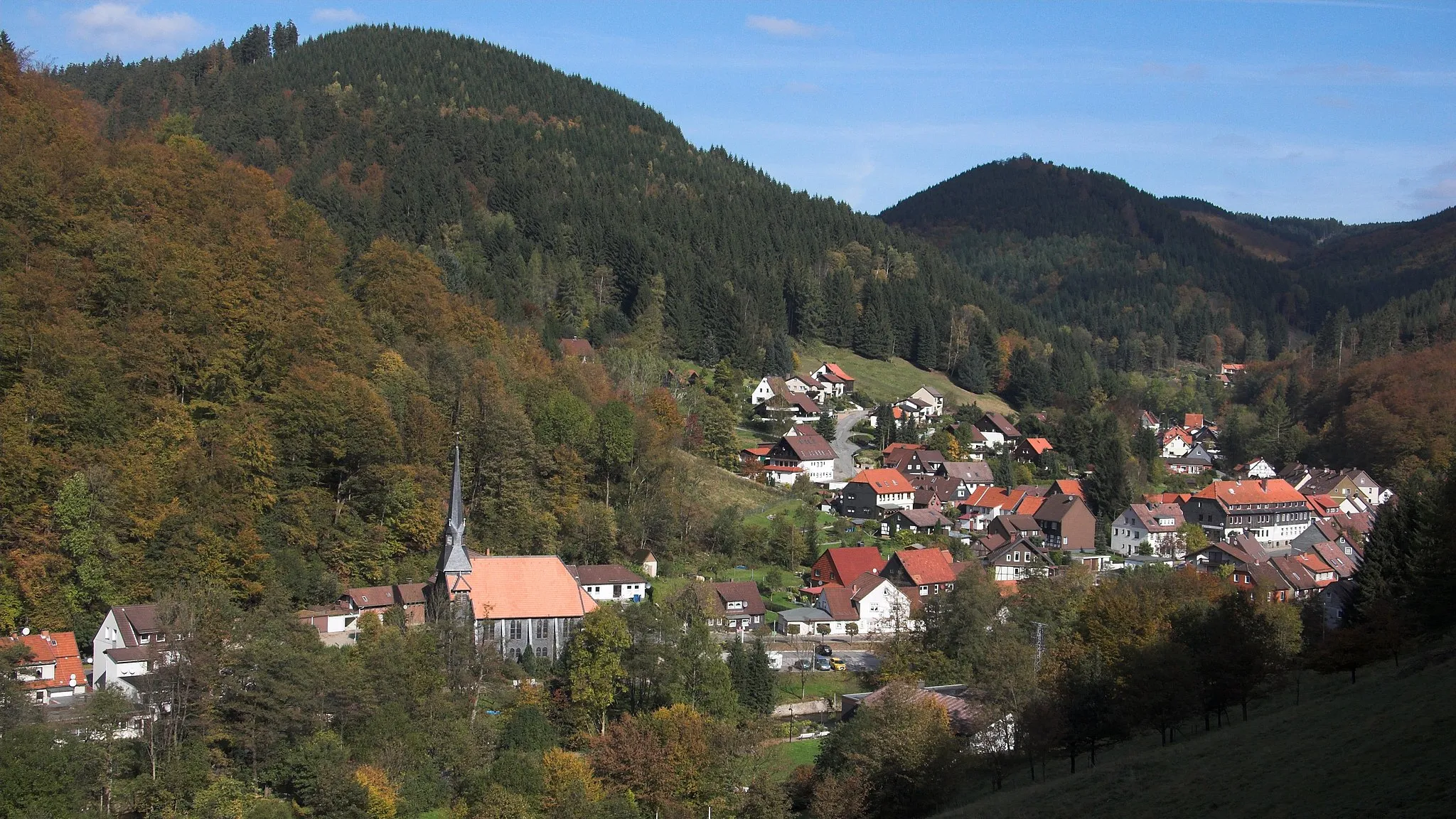 Photo showing: Der Ostteil von Sieber, aufgenommen vom Panoramaweg
