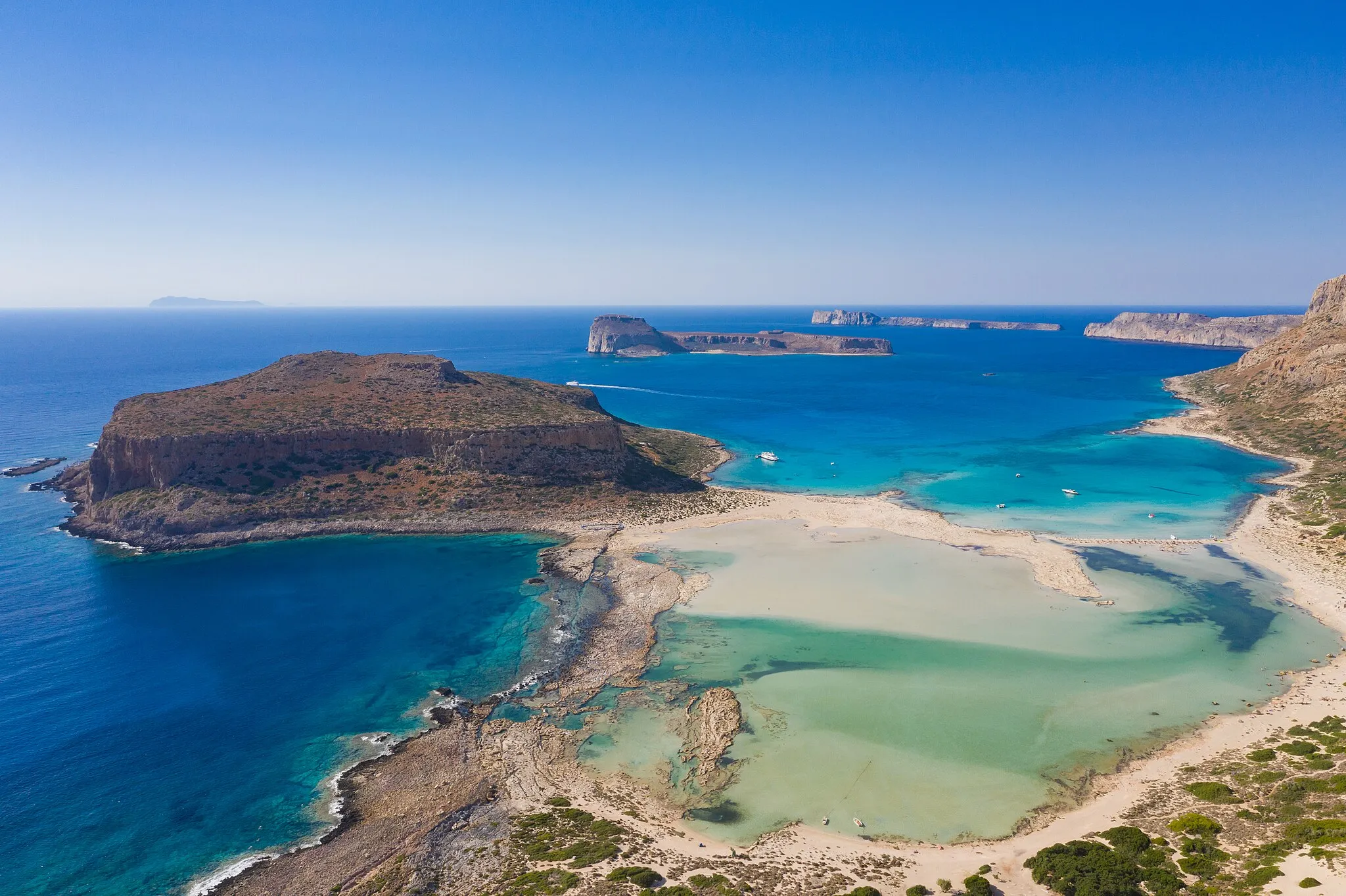 Photo showing: Aerial view of Balos Beach and Lagoon on Crete, Greece