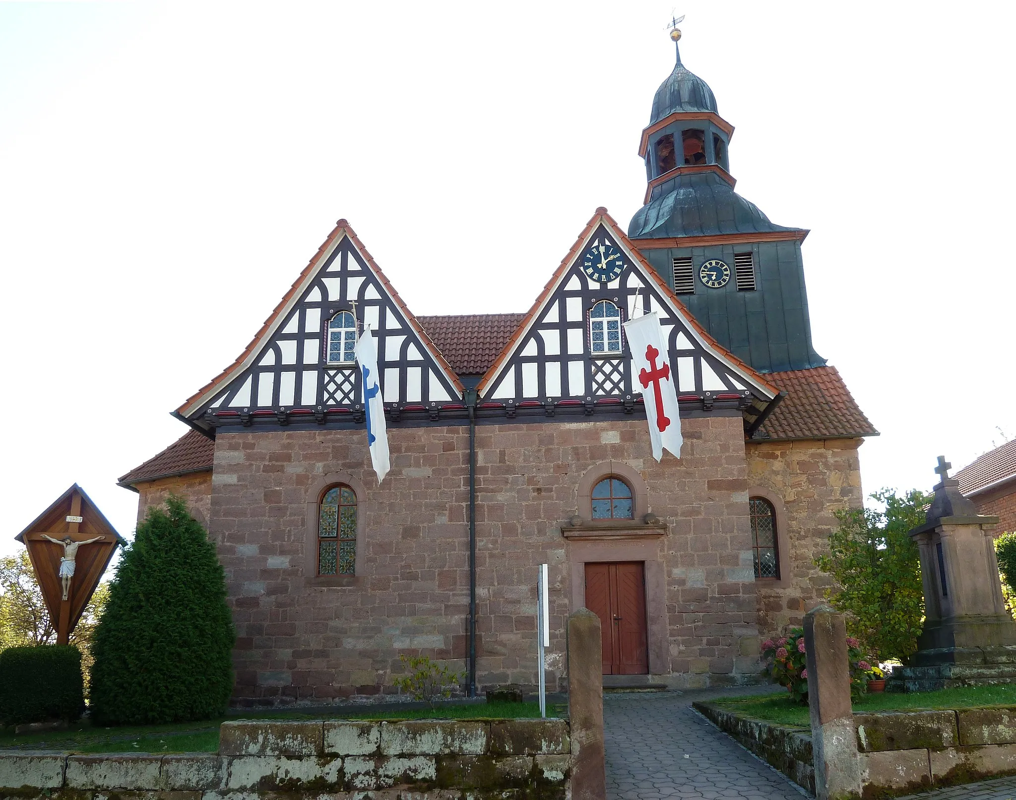 Photo showing: Kath. Kirche St. Pankratius in Rohrberg, Landkreis Eichsfeld. Erbaut 1730, Filialkirche von Arenshausen