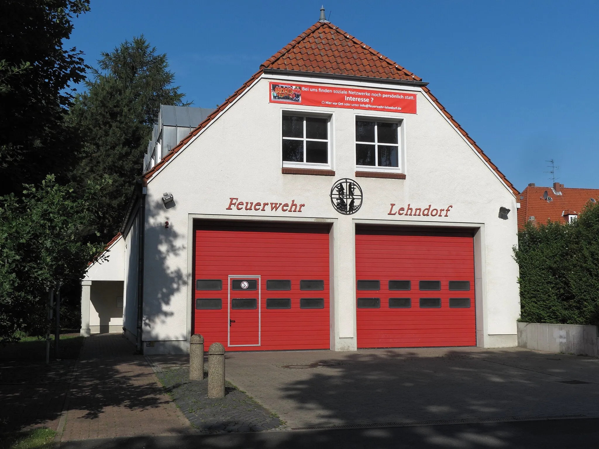 Photo showing: Braunschweig Lehndorf, Ringelnatzstraße 9, Feuerwehrhaus