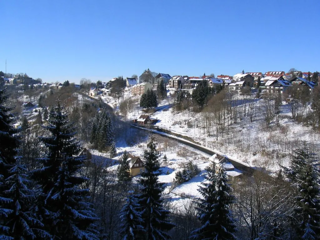 Photo showing: View from the south to Sankt Andreasberg