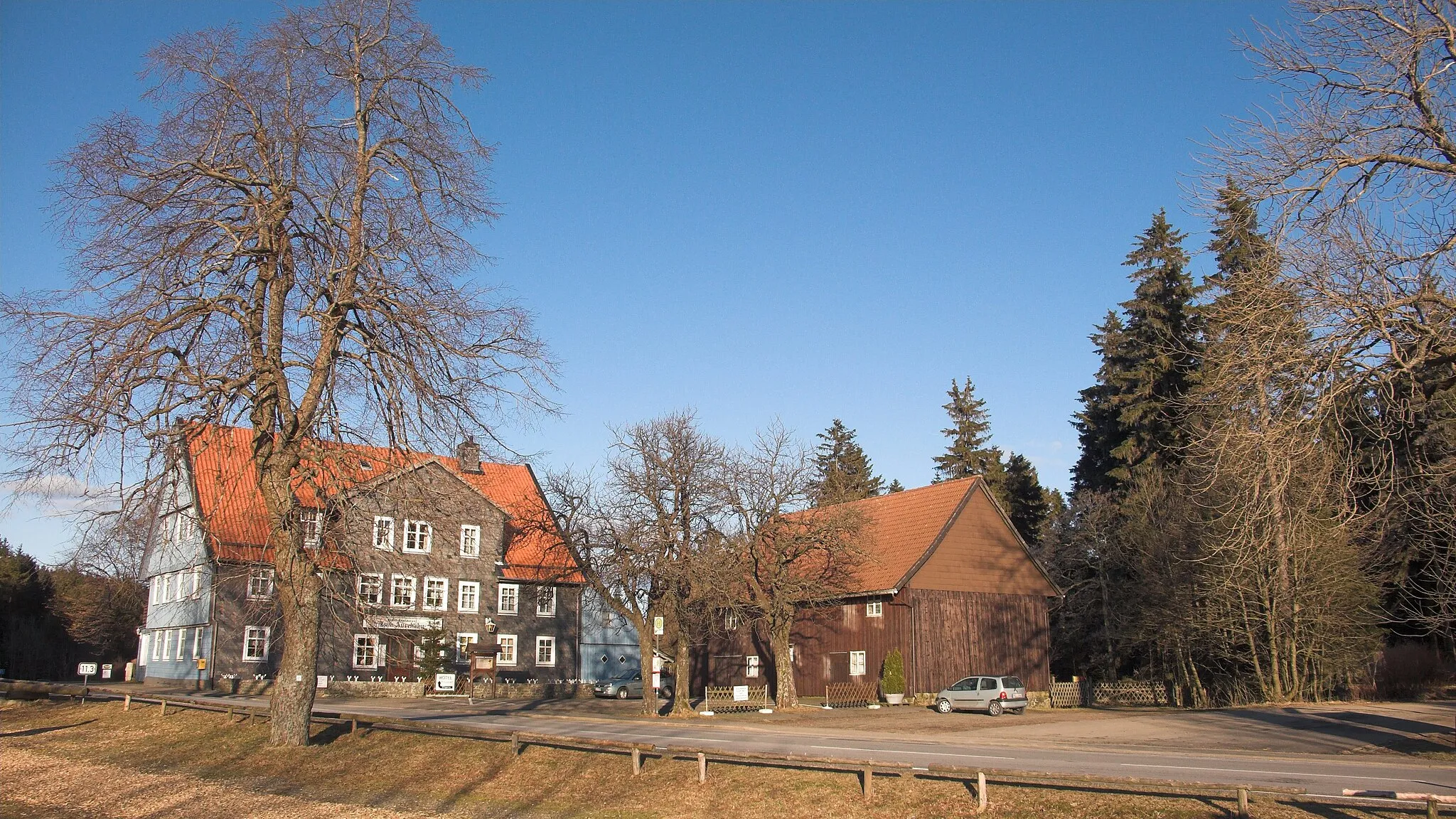 Photo showing: Ehemaliger Gasthof Auerhahn bei Hahnenklee im Oberharz