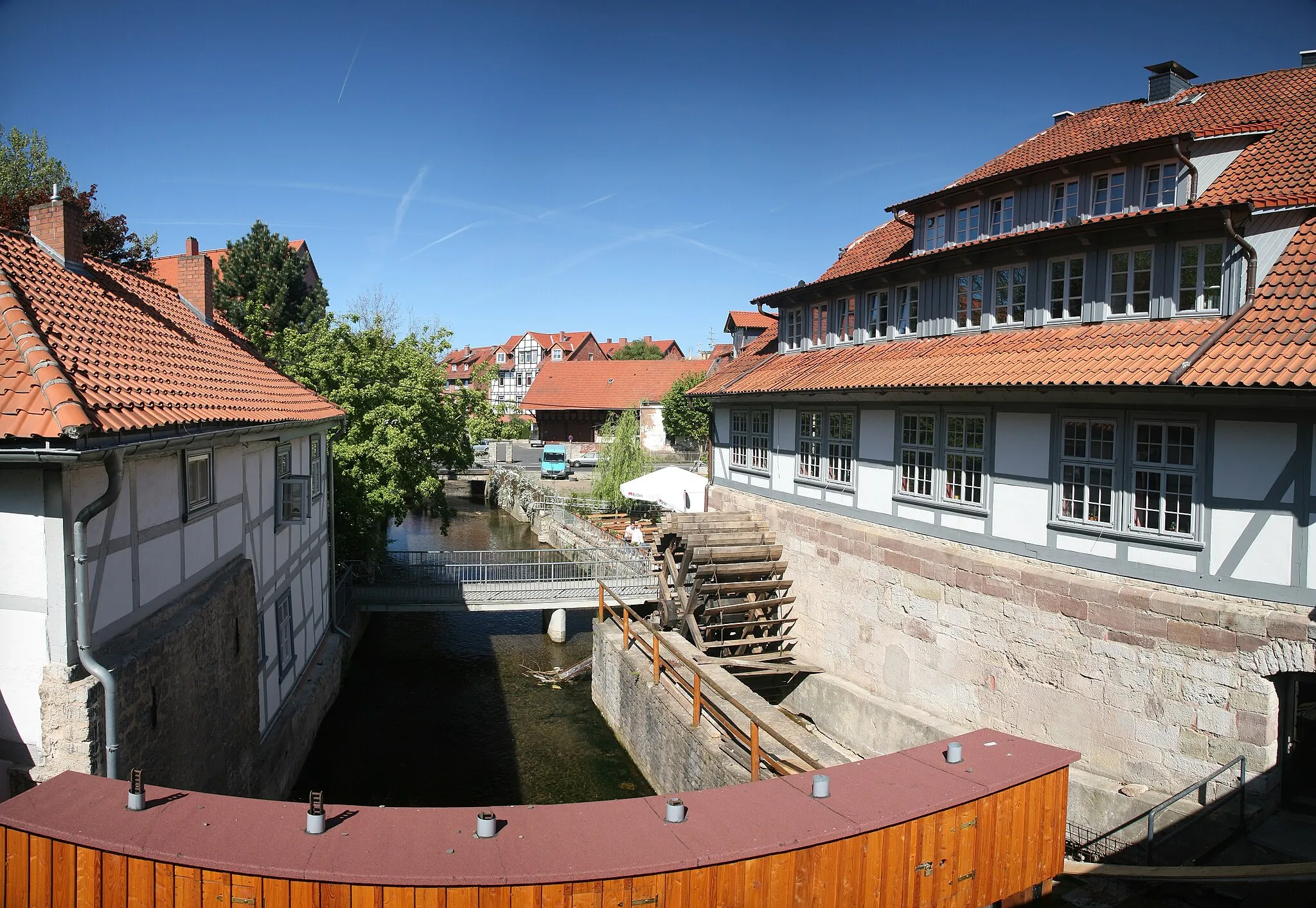 Photo showing: Lohmuehle and Odilienmühle, historic water mills, Göttingen, Germany