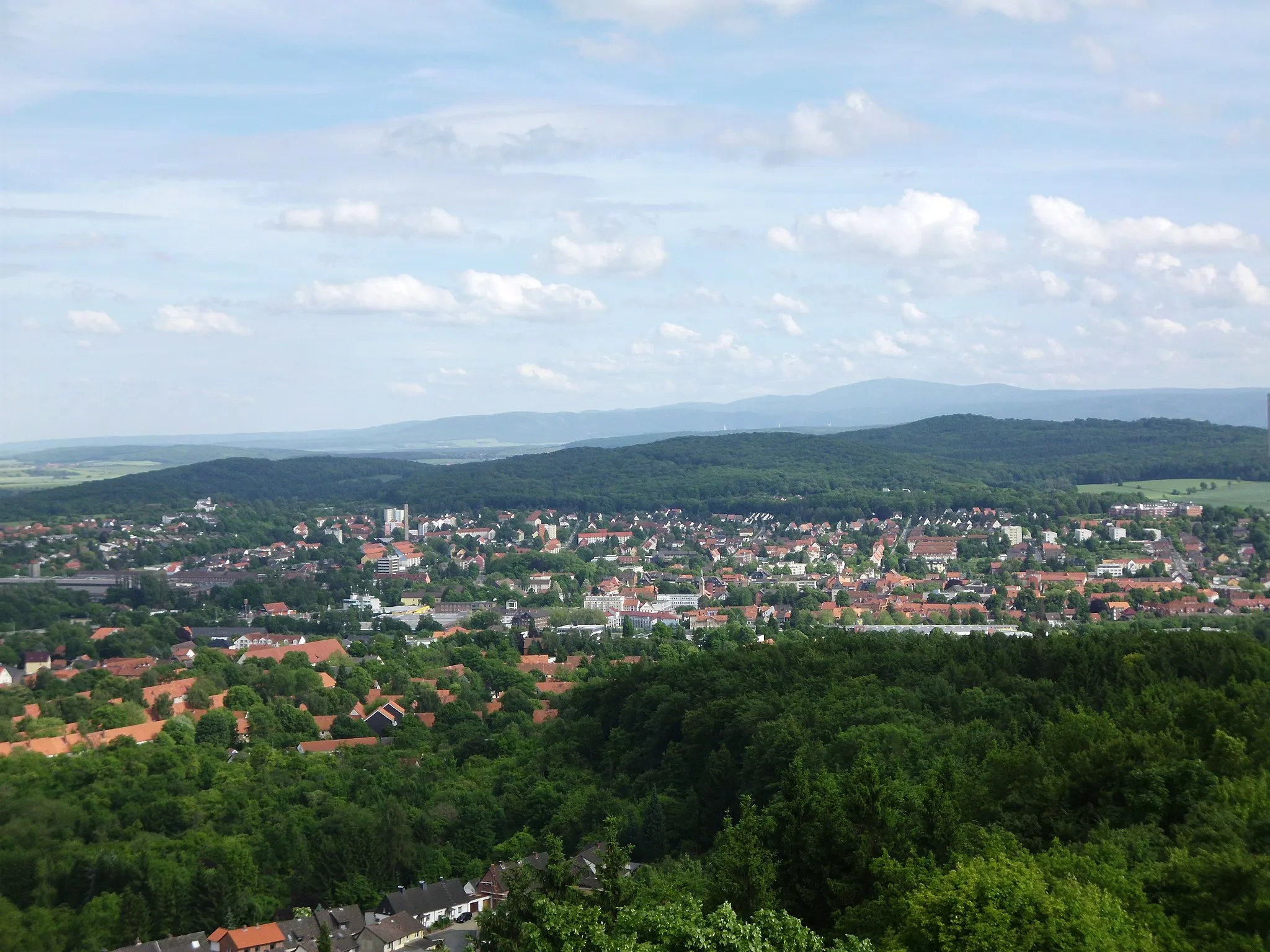 Photo showing: Blick auf Salzgitter-Bad vom Bismarckturm auf dem Hamberg