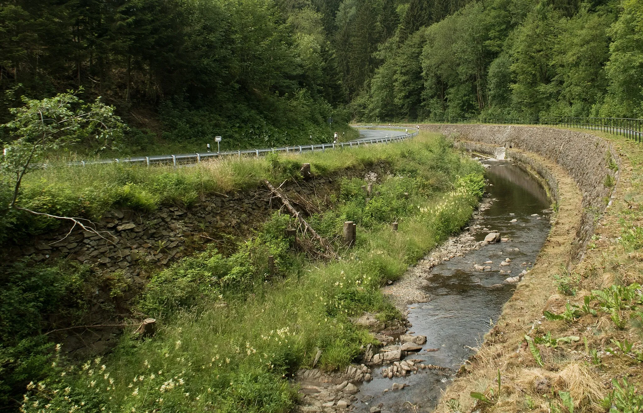 Photo showing: between Wildemann and Lautenthal, river: die Innerste