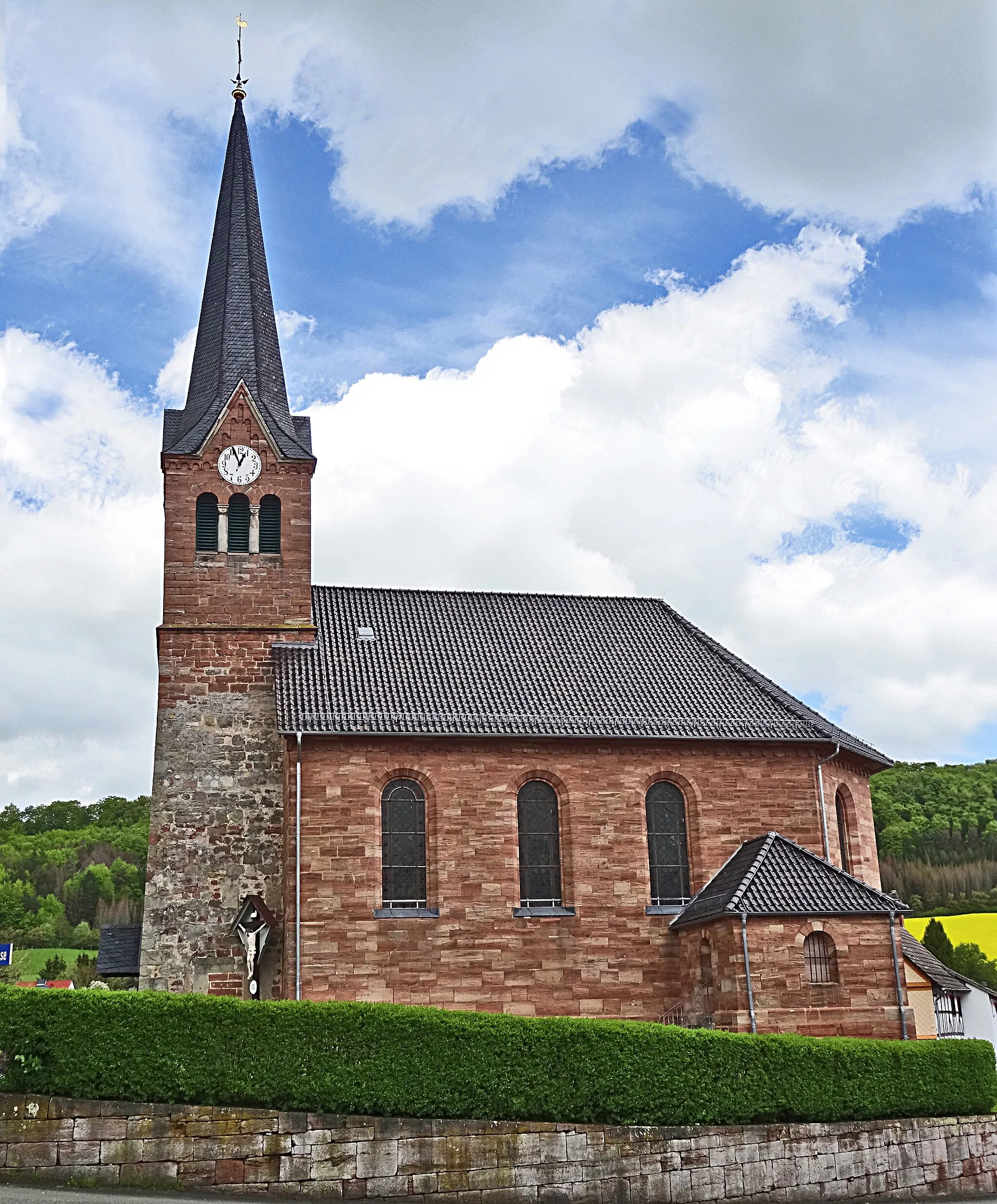 Photo showing: St. Bartholomäus Krombach von 1873