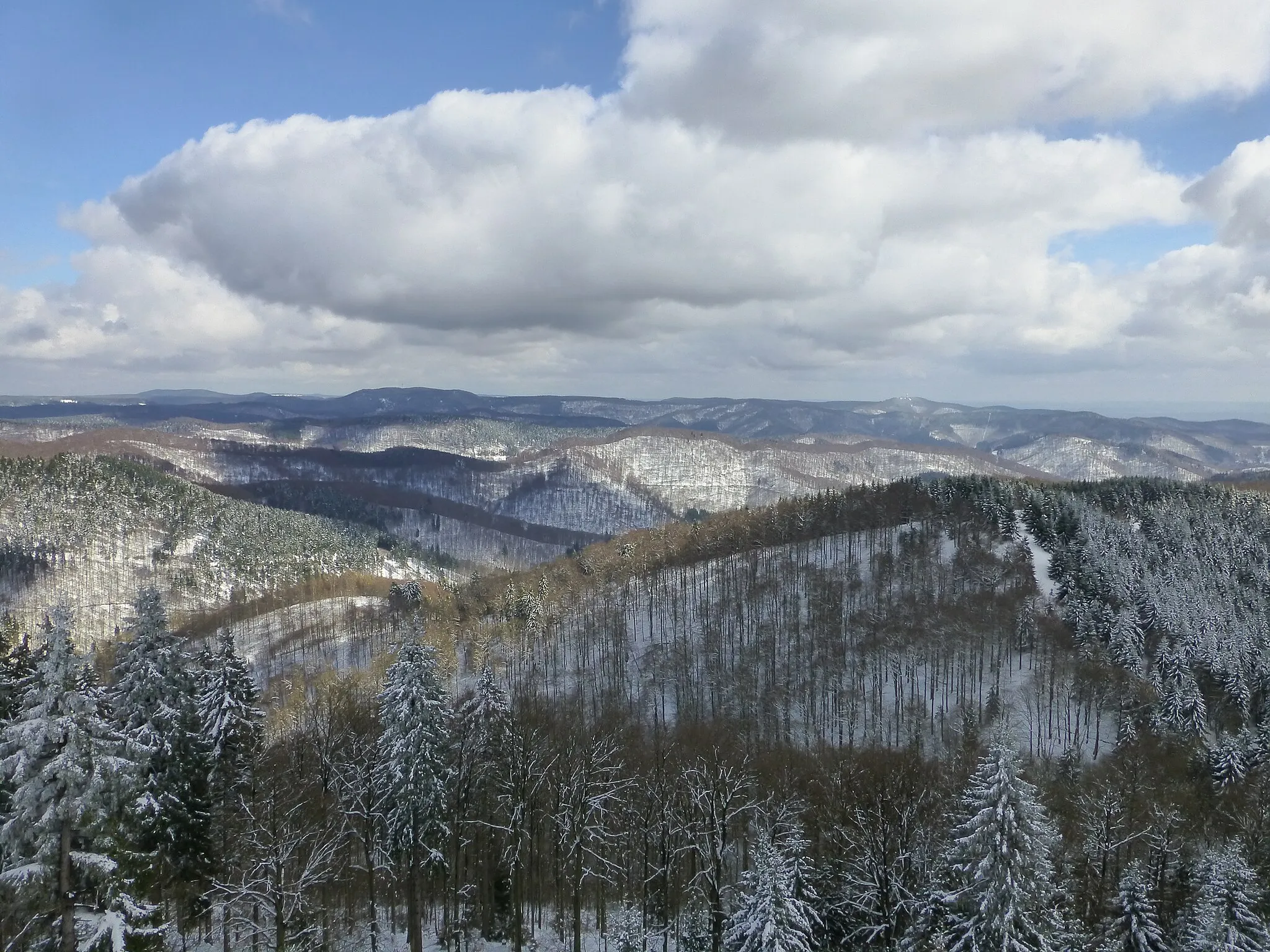 Photo showing: Blick vom Großen Knollen nach Südosten