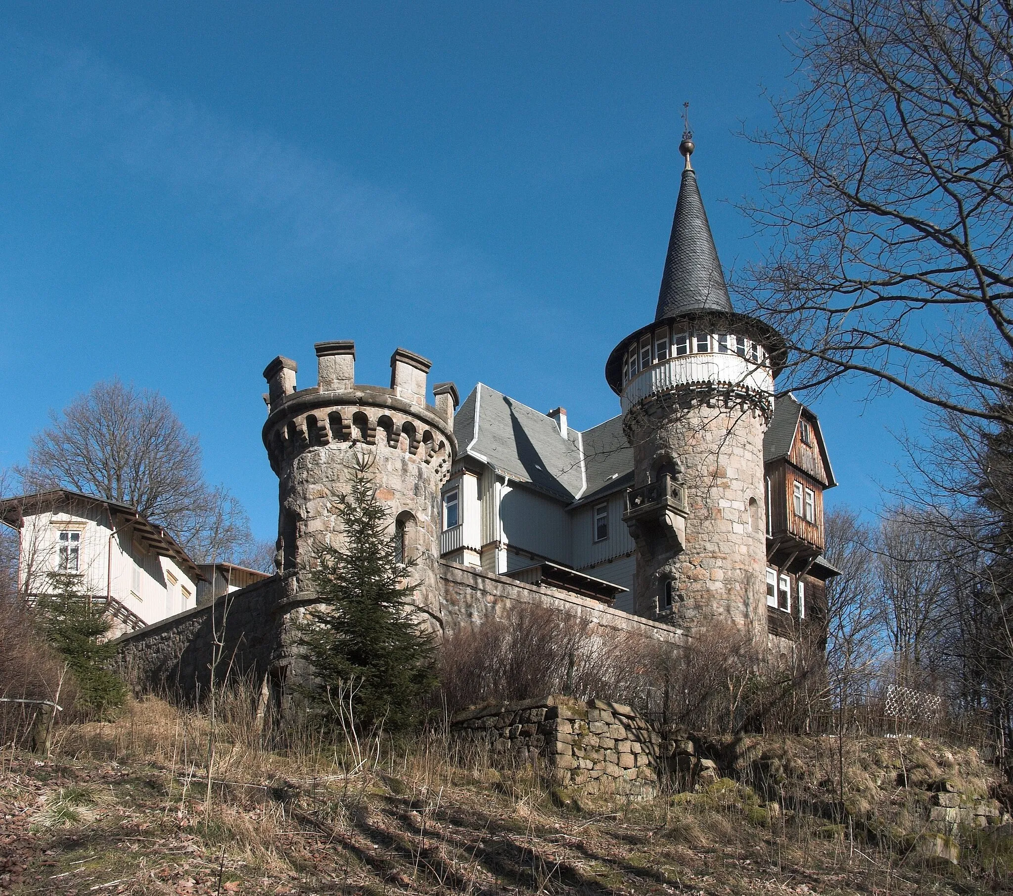 Photo showing: Schierker Burg am Ende des Elendstals
