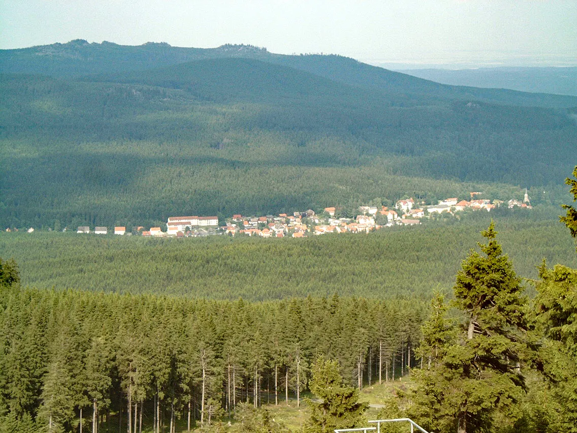 Photo showing: view to "Schierke" from the "Wurmberg"