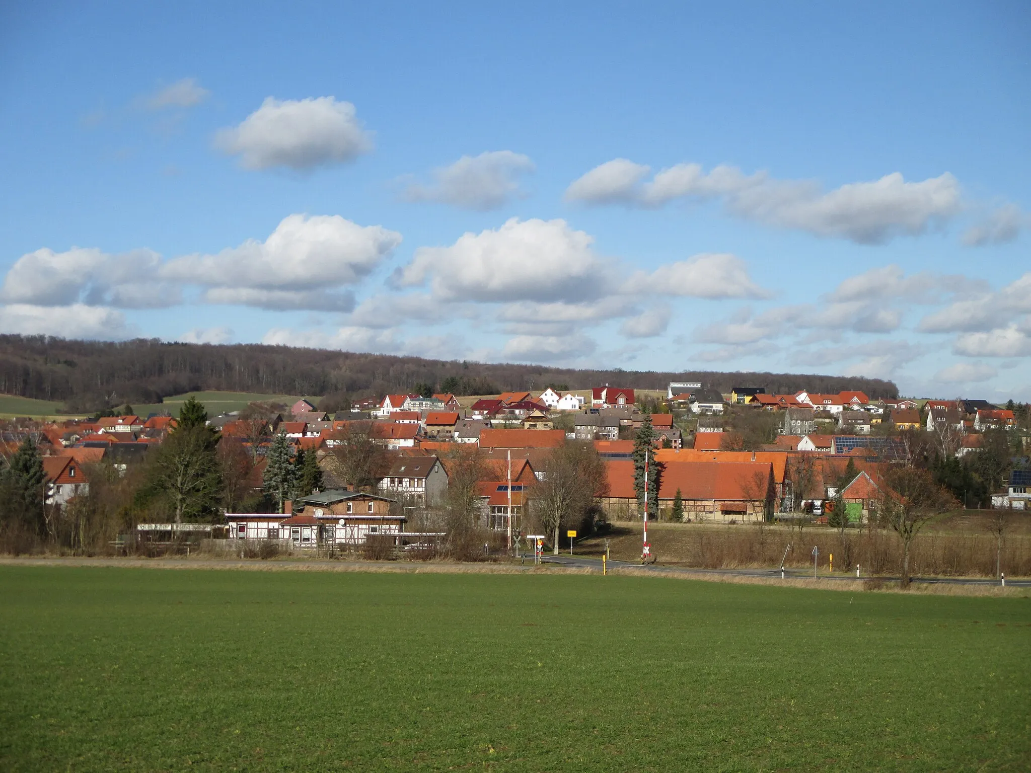 Photo showing: Blick auf Werlaburgdorf von Süden, Gemeinde Schladen-Werla