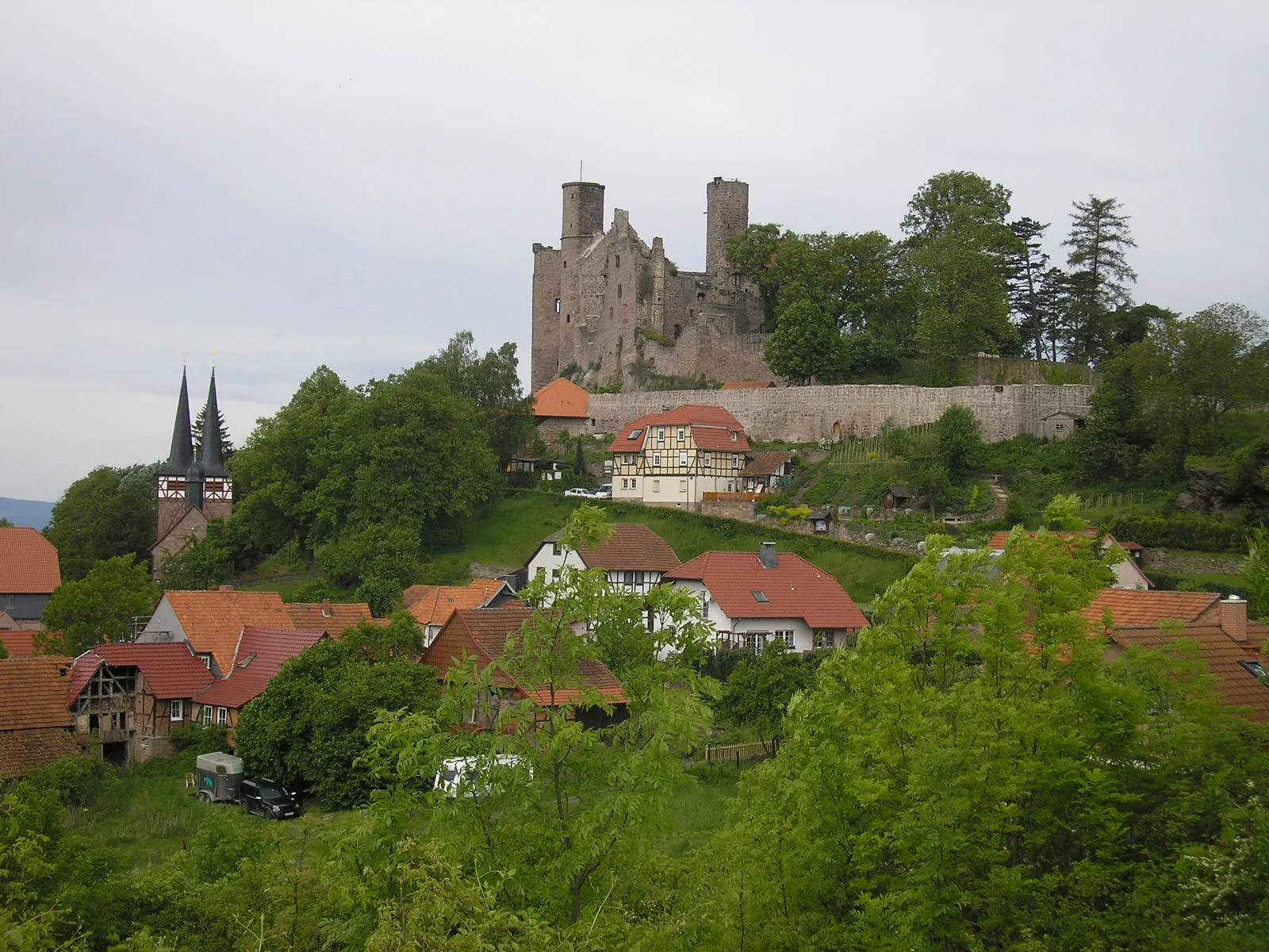 Photo showing: Blick auf die Burg Hanstein im Eichsfeld (Thüringen).