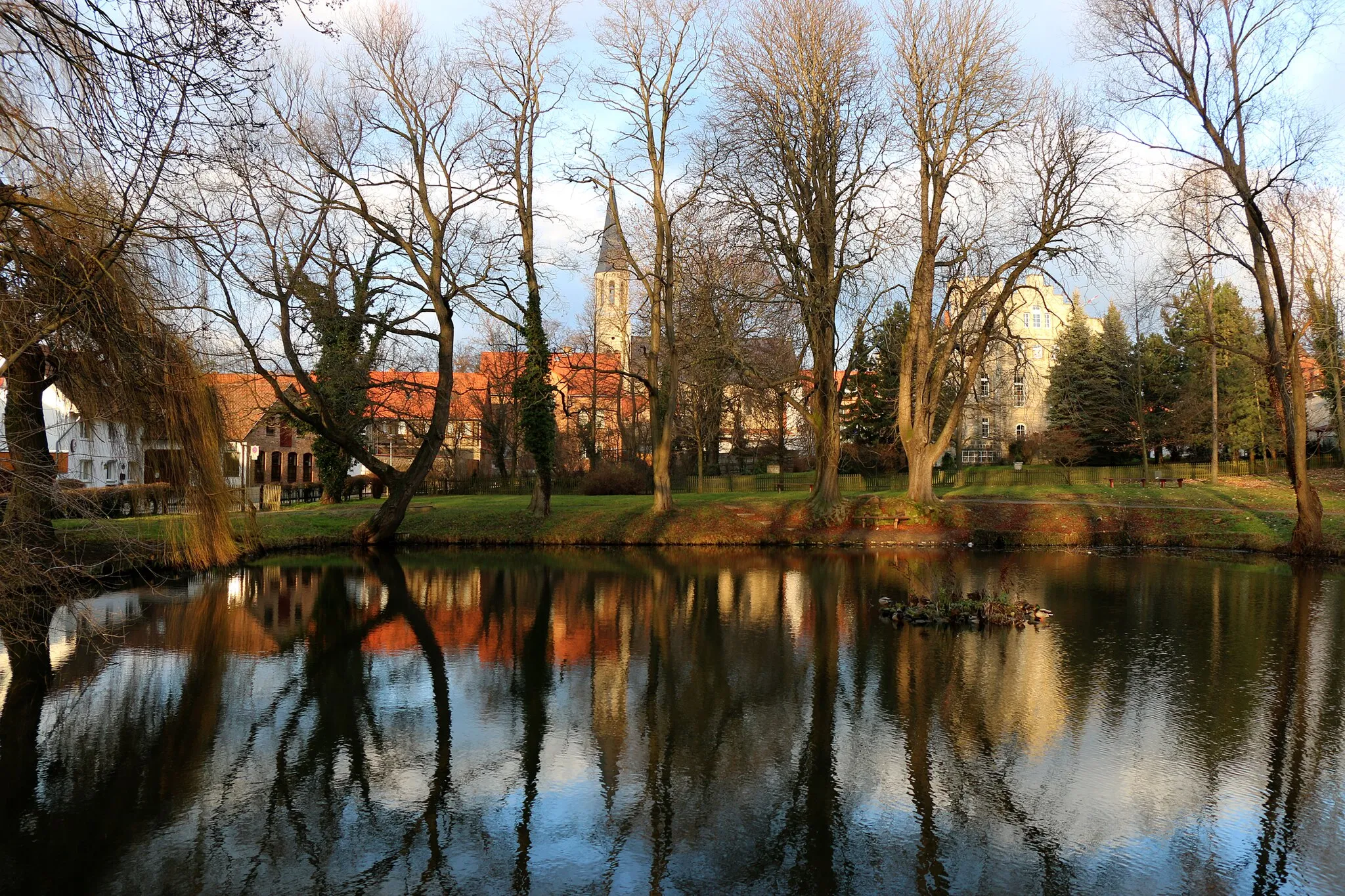 Photo showing: Teich im Park von Dardesheim, Landkreis Harz