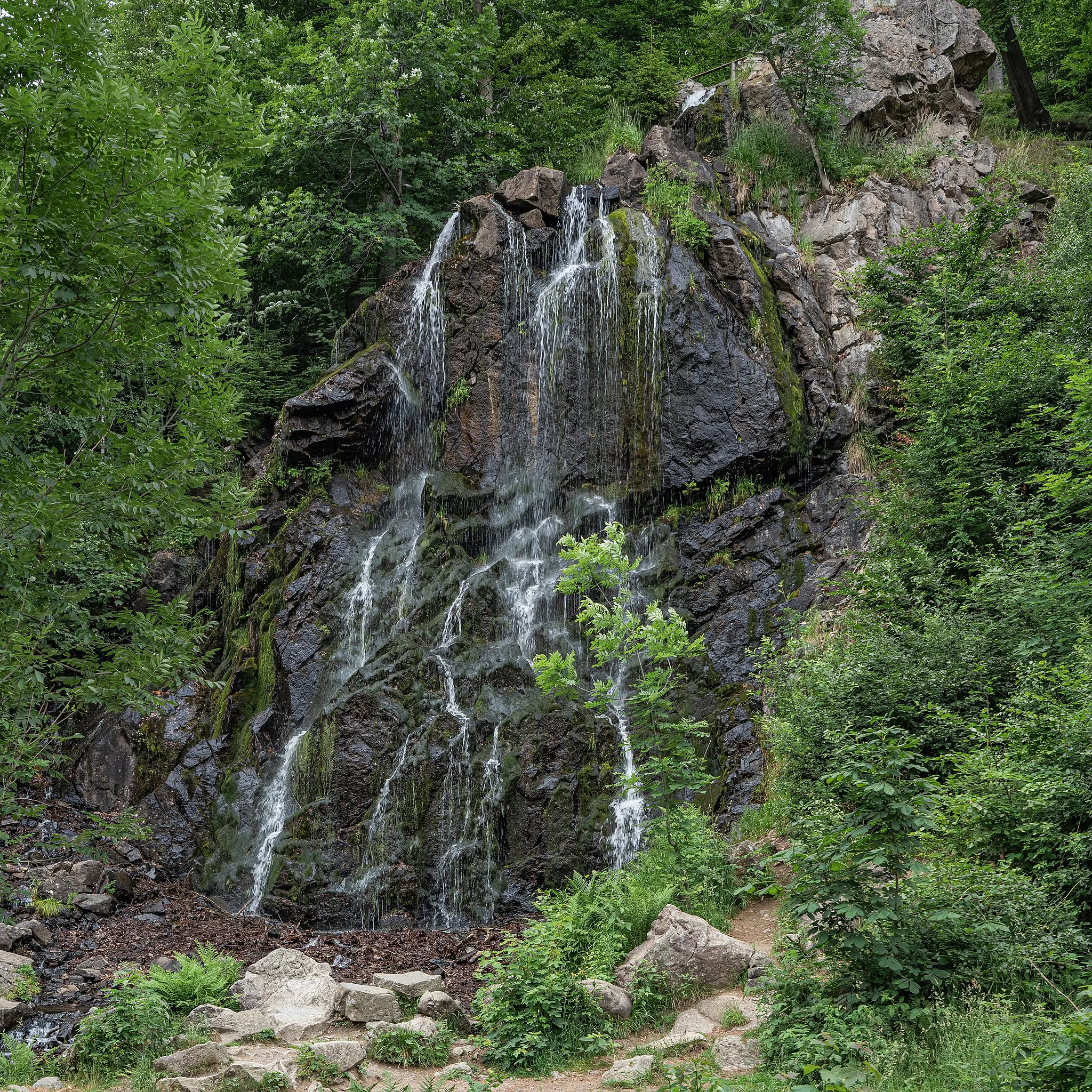 Photo showing: Radau River waterfall in Bad Harzburg, Lower Saxony, Germany