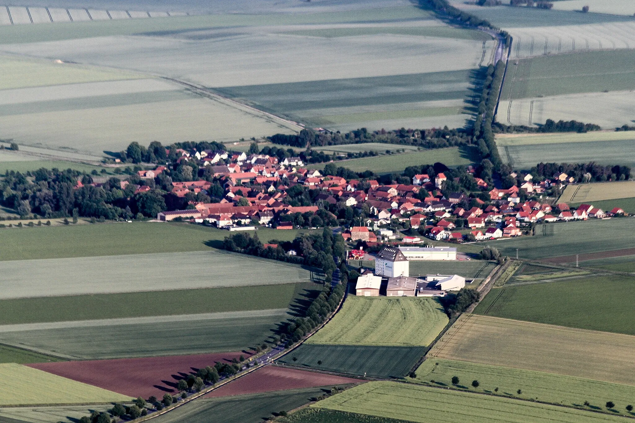 Photo showing: Semmenstedt from an airplan