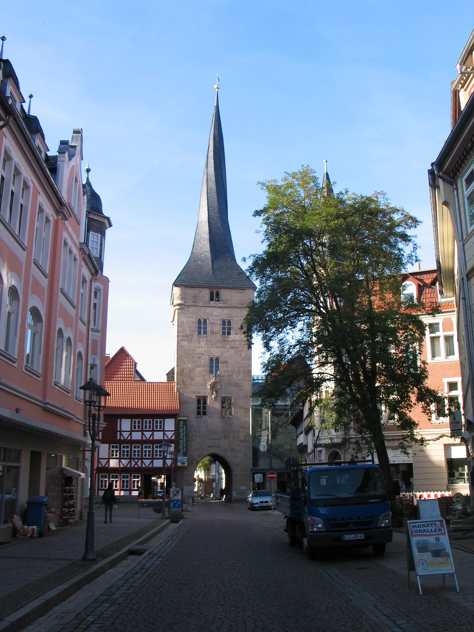 Photo showing: Улица Auf der Spiegelbrücke в Дудерштадте