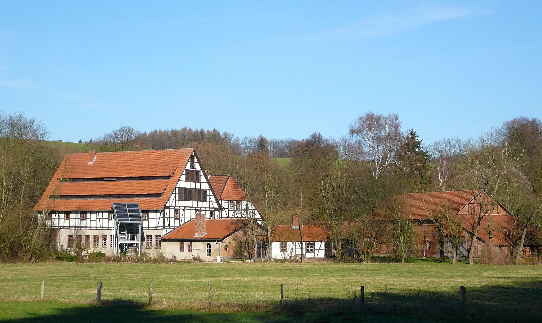 Photo showing: Historische Streichgarnspinnerei im Gartetal bei Gleichen-Klein Lengden, Landkreis Göttingen, Niedersachsen