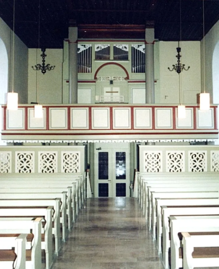 Photo showing: Bad Gandersheim Harriehausen_Orgel_im_Raum