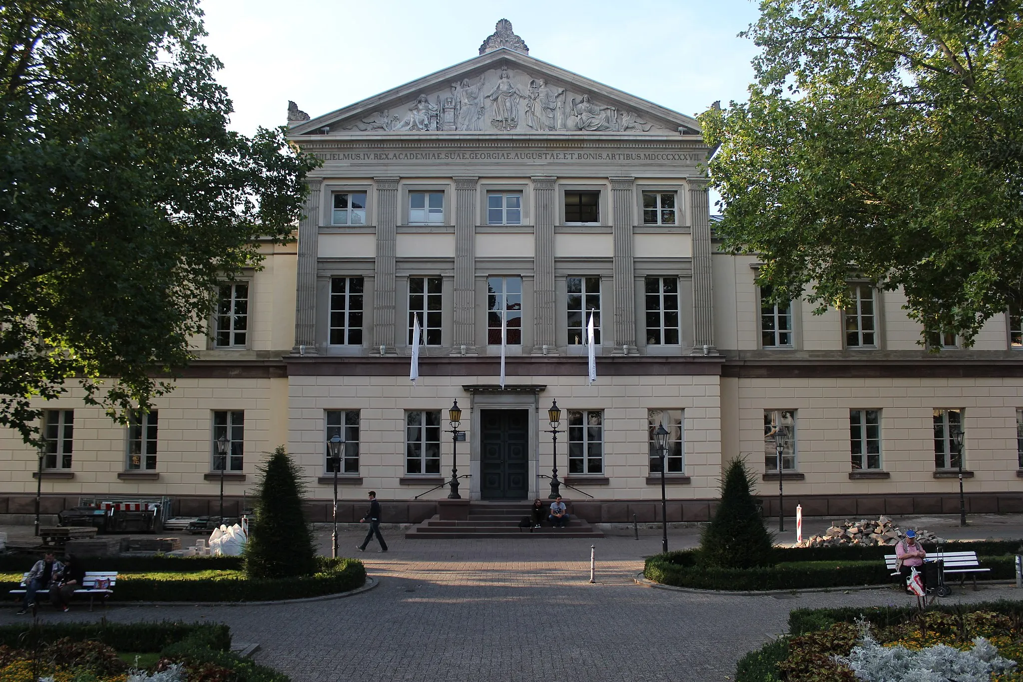 Photo showing: Die Aula der Georg-August-Universität am Wilhelmsplatz 1 in der Göttinger Innenstadt, fotografiert von der Südseite.