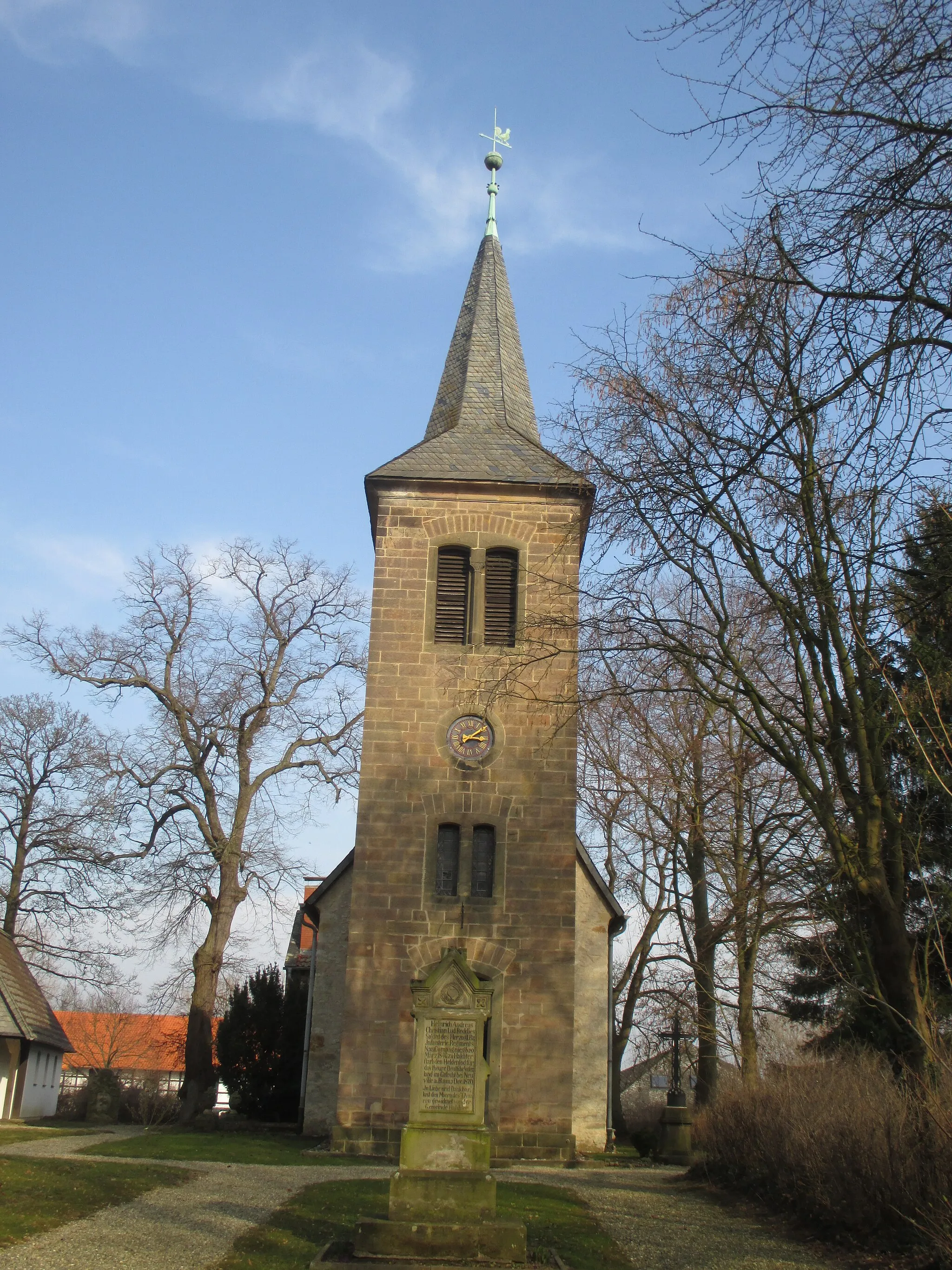 Photo showing: Evangelische Kirche in Halchter, Stadt Wolfenbüttel