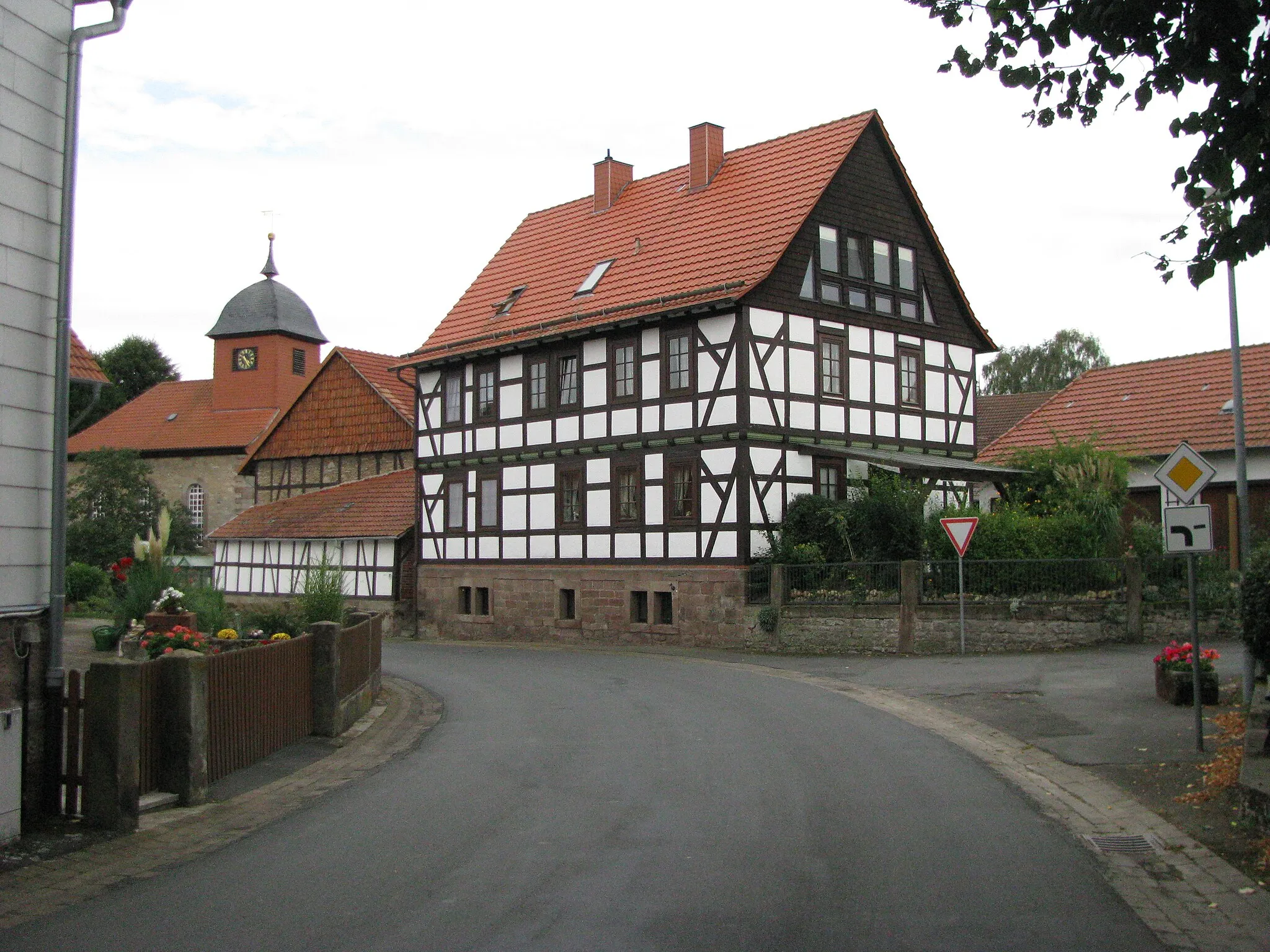 Photo showing: Wohnhaus des Hofes Kastanienstraße 11 in Elkershausen