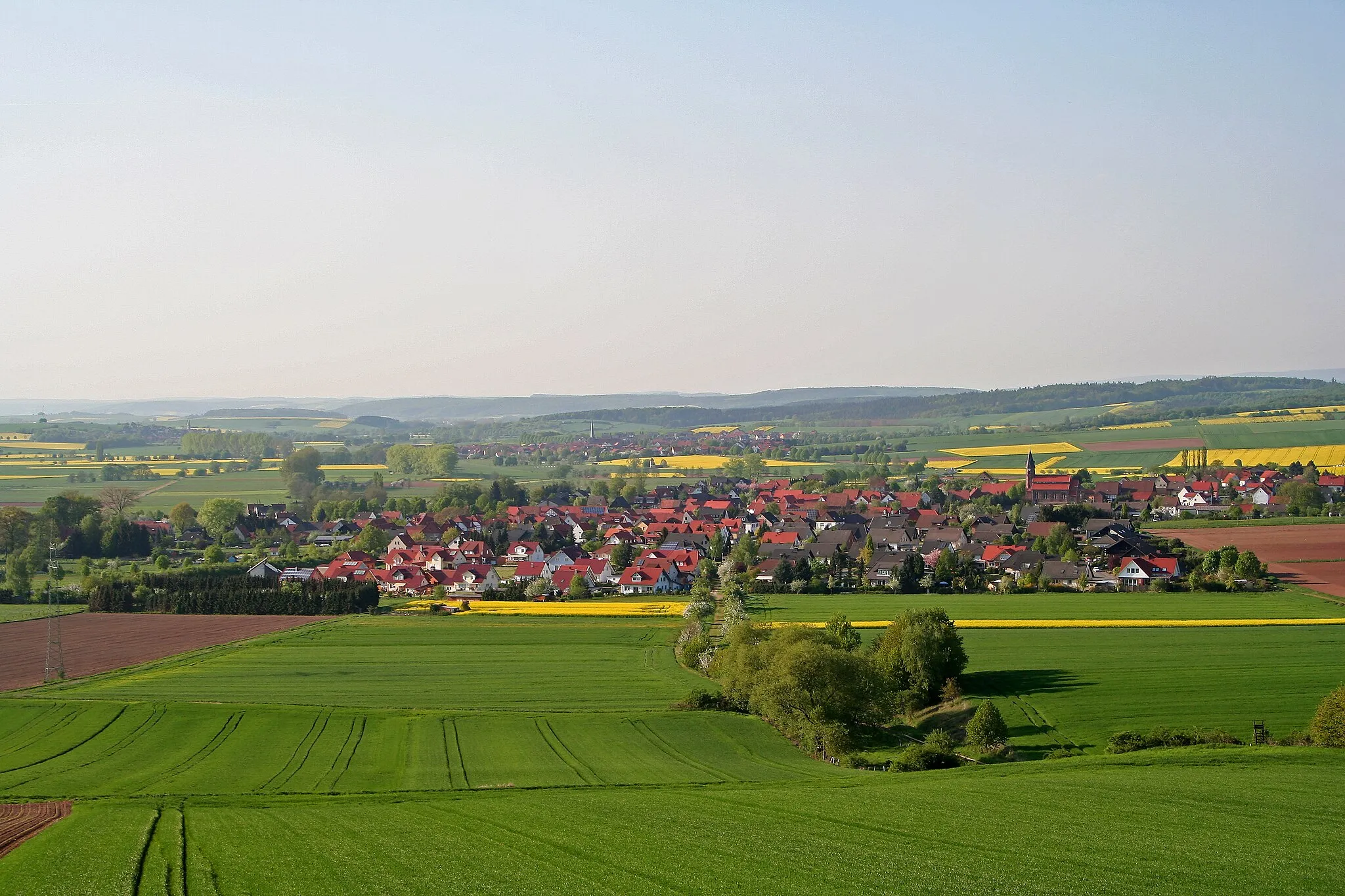 Photo showing: de:Mingerode, in the background: de:Obernfeld