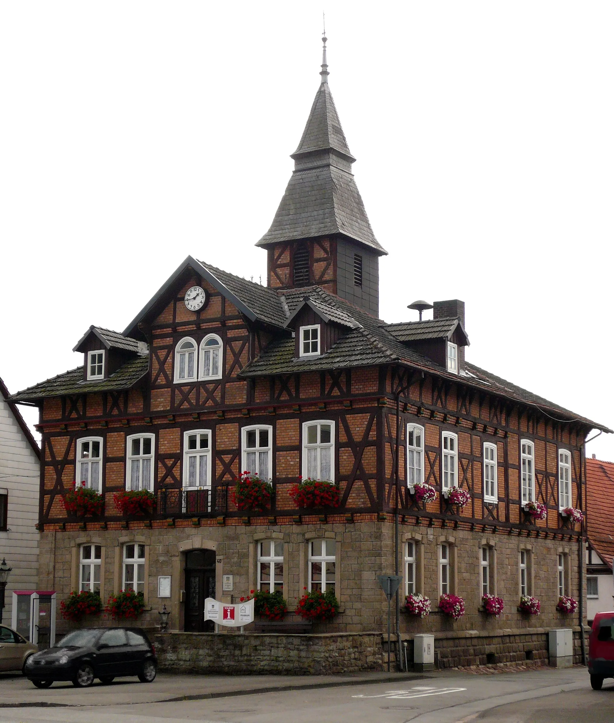 Photo showing: Ehemaliges Rathaus, heute Mueum in Helmarshausen, Stadt Bad Karlshafen, Hessen. Erbaut um 1910