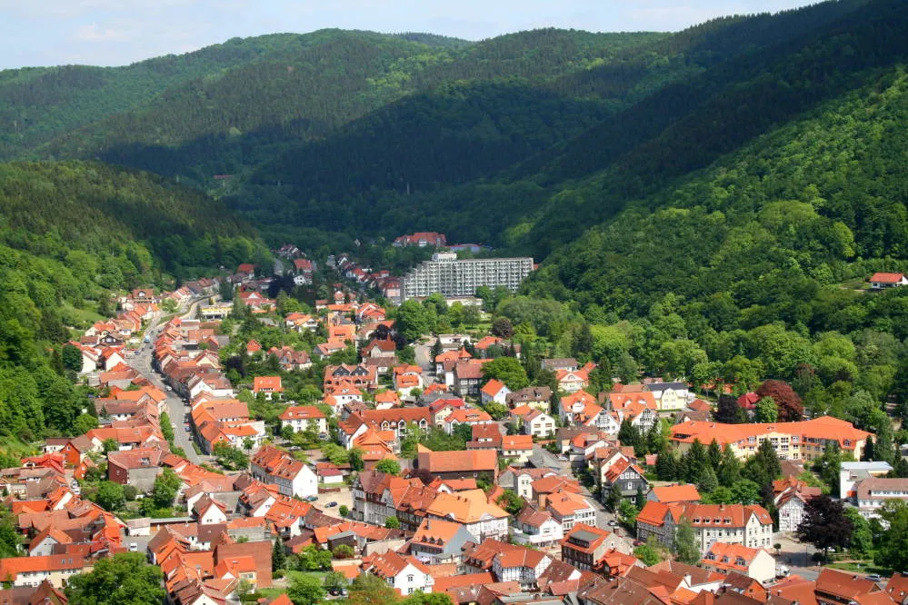 Photo showing: Blick auf Bad Lauterberg (Harz) vom Hausberg