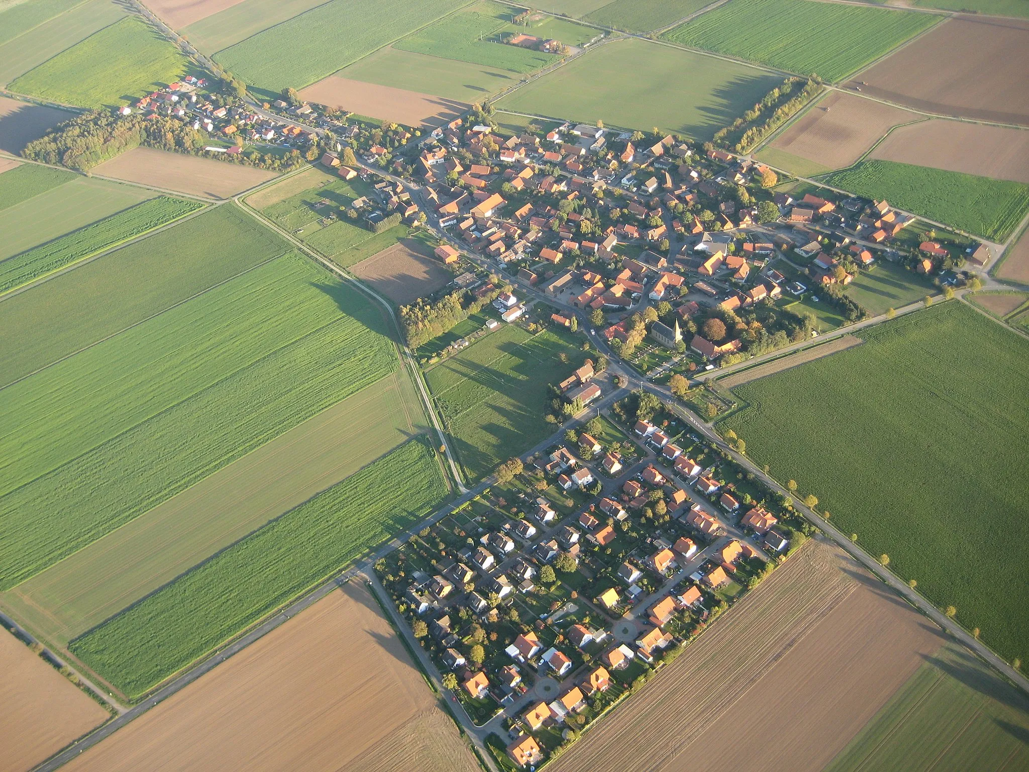 Photo showing: Luftbild von Barbecke, Gemeinde Lengede