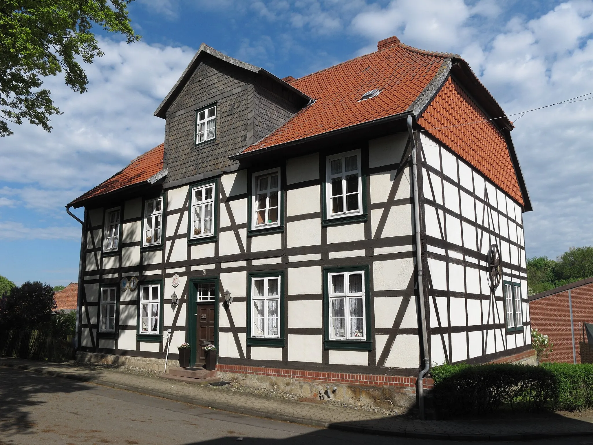 Photo showing: Achim, Ortsteil von Börßum, Fachwerkhaus in der Kirchstraße 6