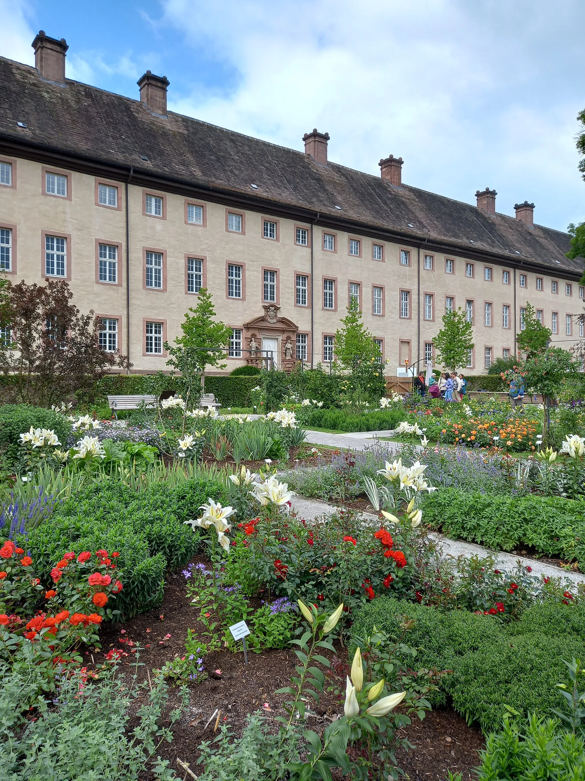 Photo showing: Blüte weißer Lilien im Remtergarten des Schlosses Corvey während der Landesgartenschau NRW 2023