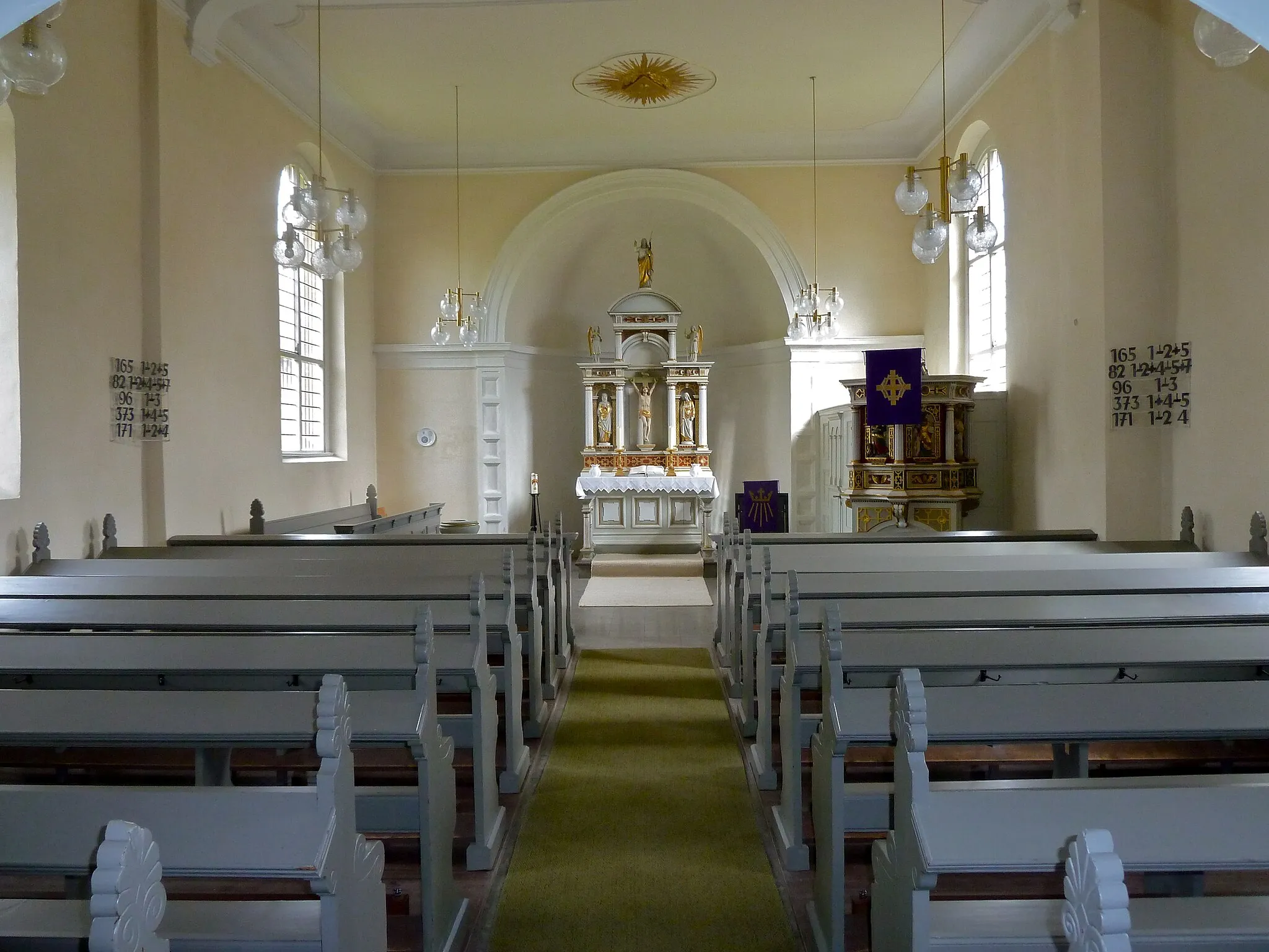 Photo showing: Innenansicht der evangelischen Kirche von Oedelum