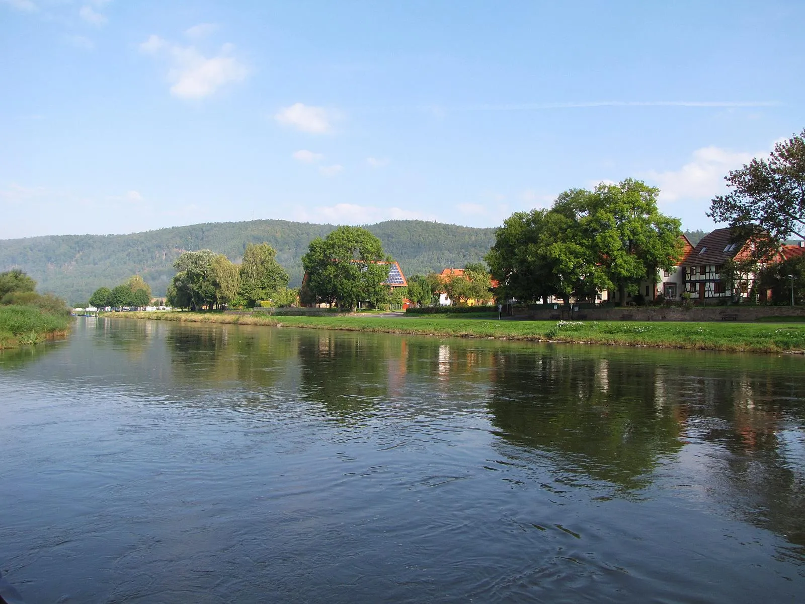 Photo showing: Germany / Hesse / Weser : ferry Oedelsheim