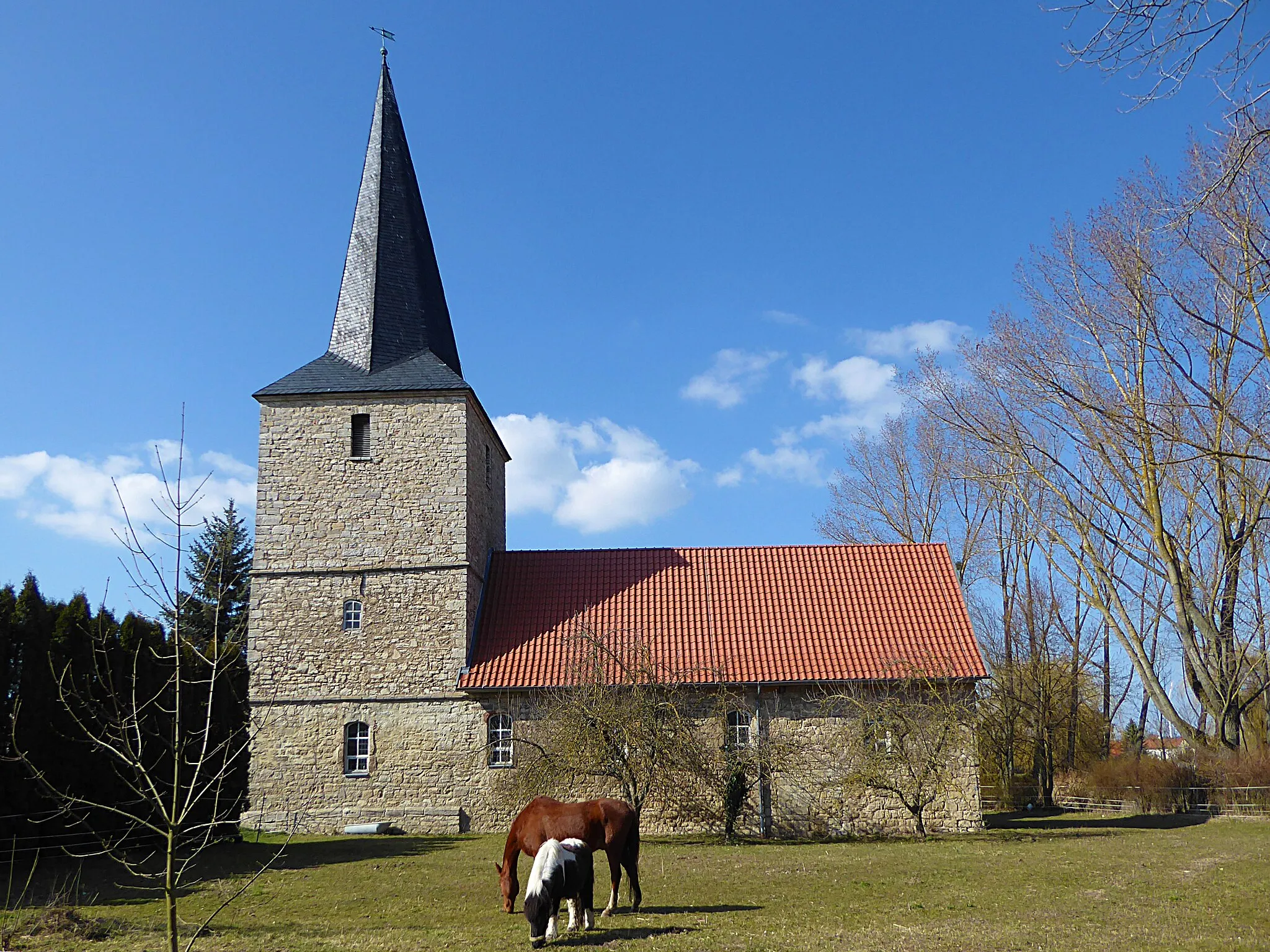 Photo showing: Dorfkirche St. Petrus und Paulus (Großberndten) von Süden