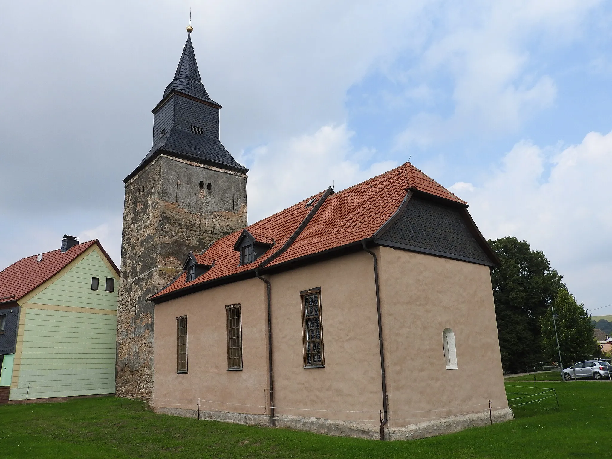 Photo showing: Evangelische Kirche in Kleinbodungen, Thüringen