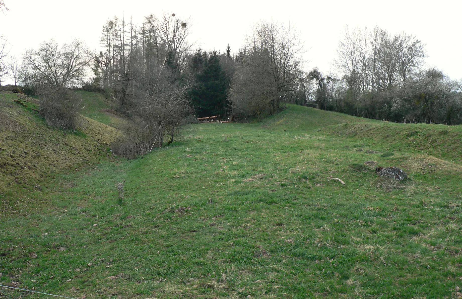 Photo showing: Trasse der Helmetalbahn bei Mackenrode