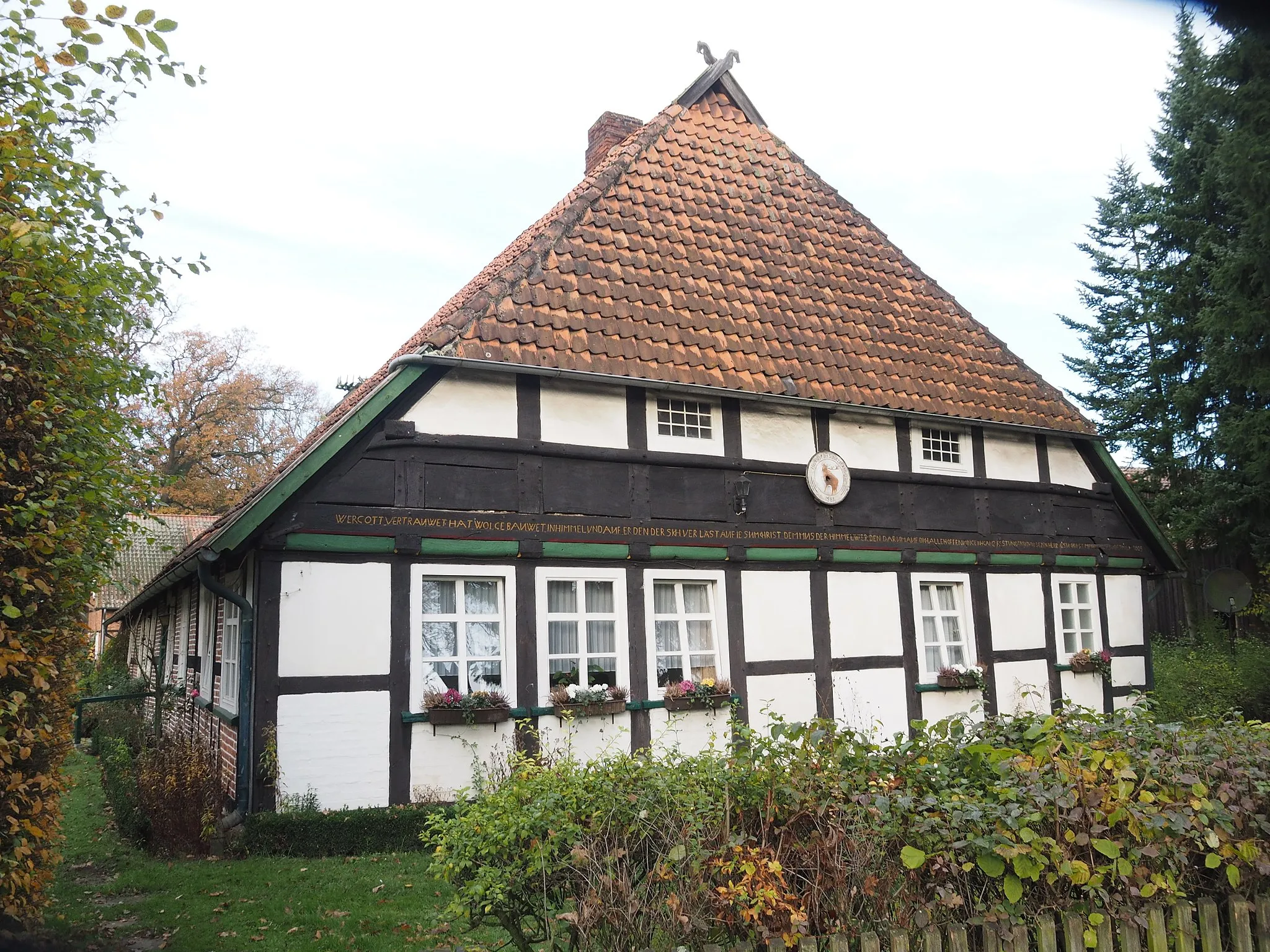 Photo showing: Bauerngehöft, Wohnhaus von 1603, in Bockelskamp, Gemeinde Wienhausen