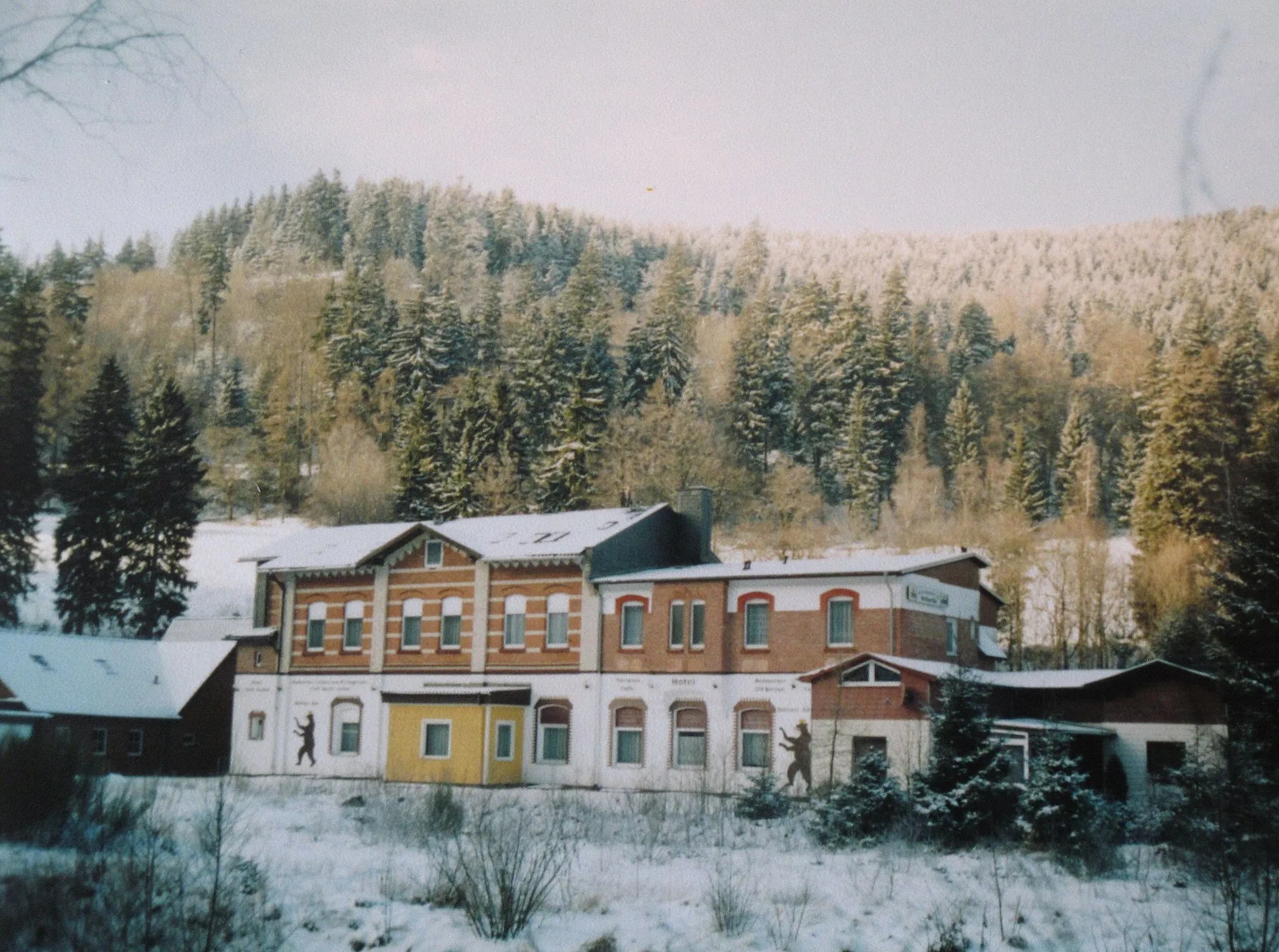 Photo showing: Former railway station (built in 1877), Lautenthal , Harz Mountains, Lower Saxony, Germany