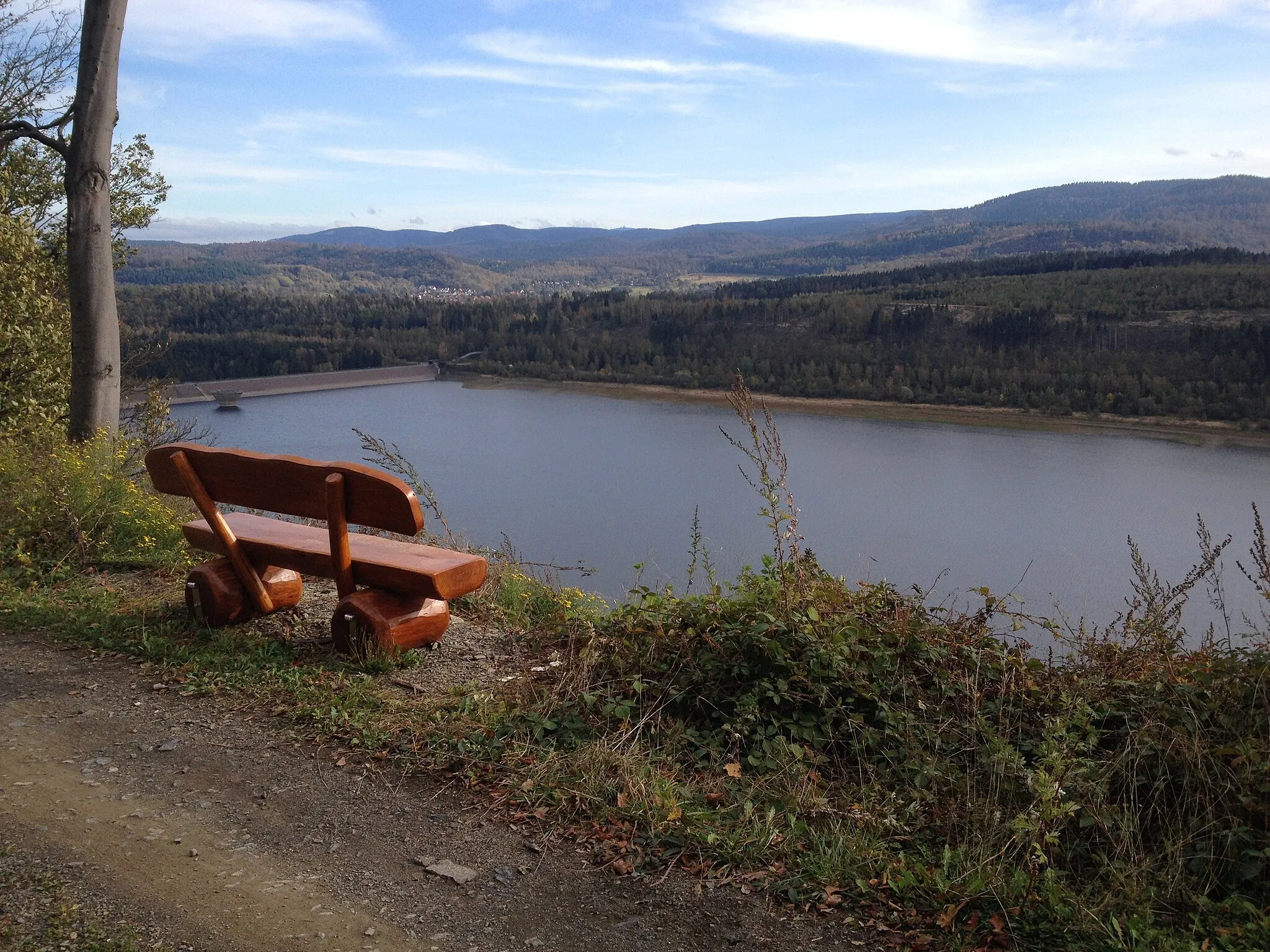 Photo showing: Über dem Innerstestausee