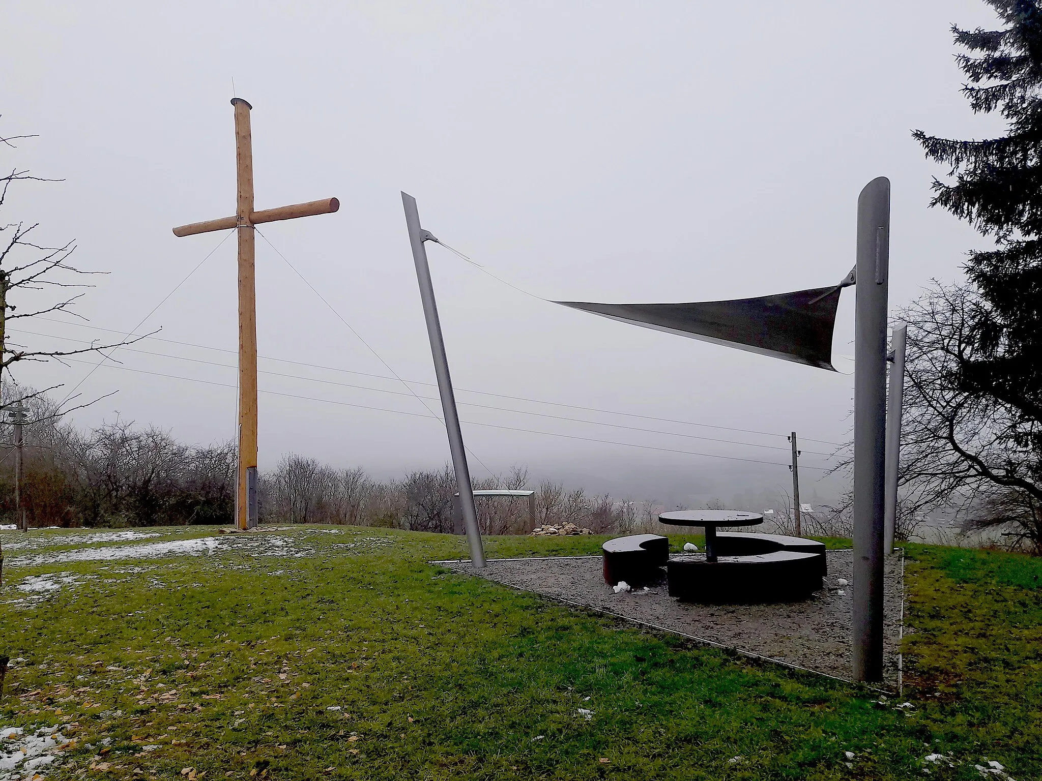 Photo showing: Geografischer Mittelpunkt Deutschlands im Eichsfeldkreis.