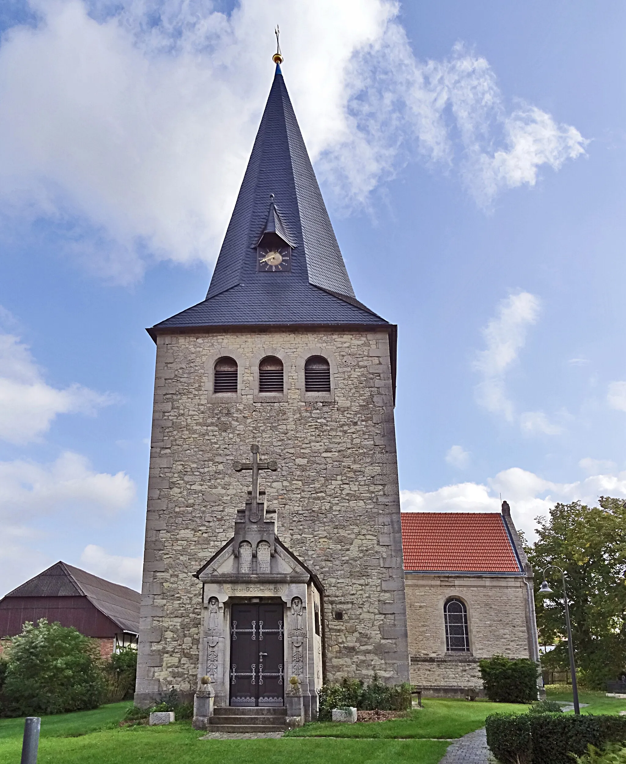 Photo showing: Winkelkirche St. Martin (Gardessen) von Westen