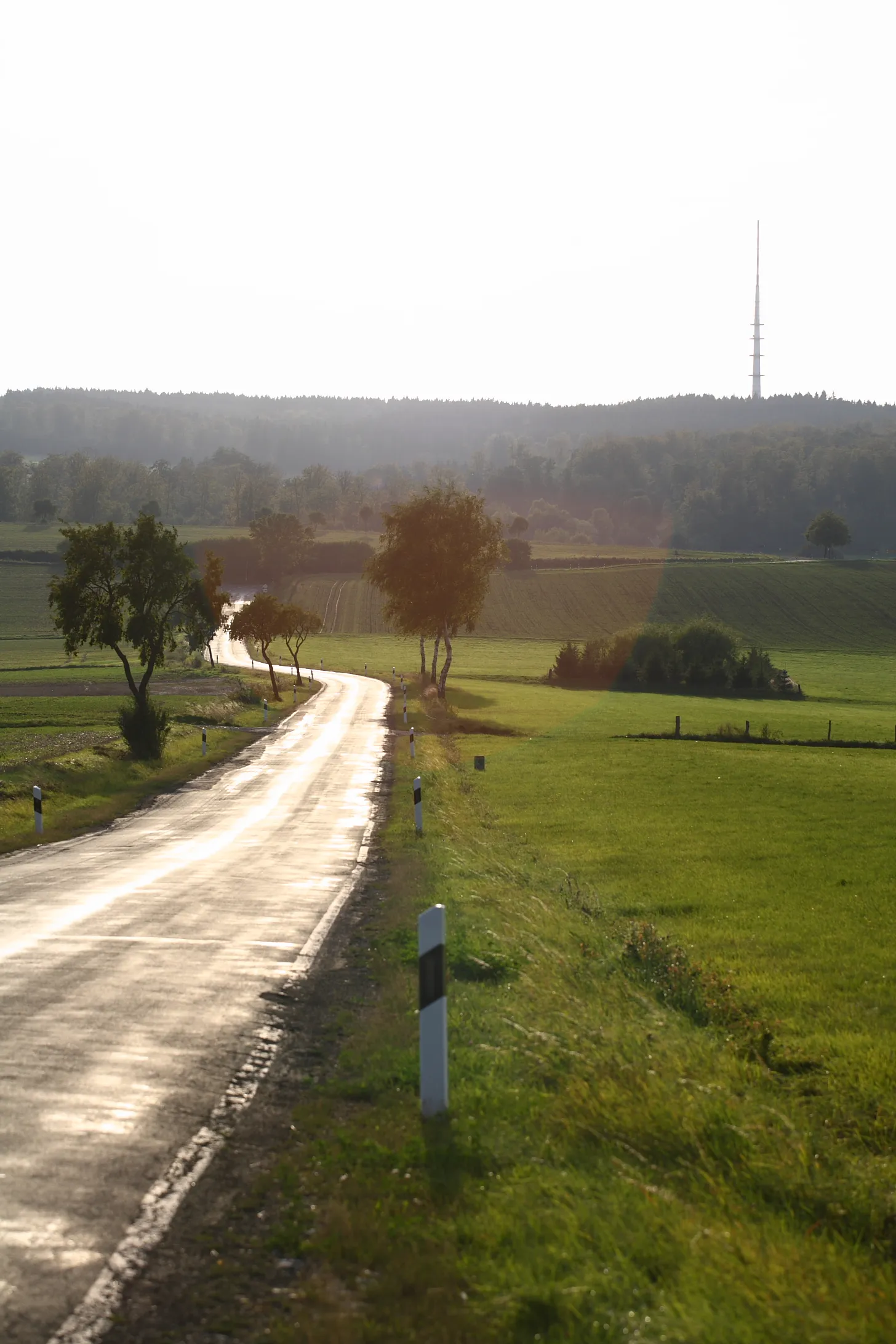 Photo showing: Fernmeldeturm Solling aus dem Espoldetal bei Espol bzw. aus Richtung des Höhenzugs Weper betrachtet