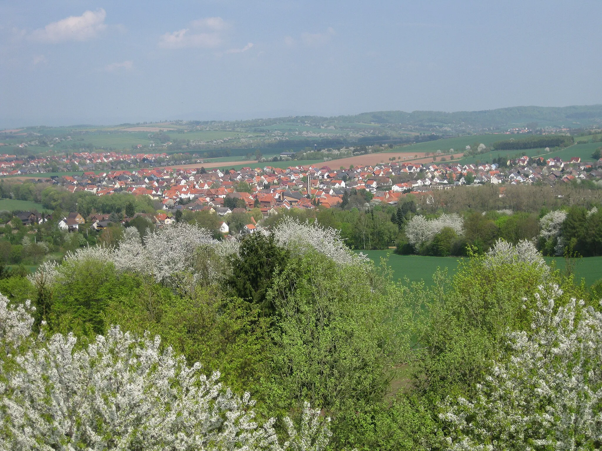 Photo showing: Blick vom Pferdebergturm auf Gerblingerode