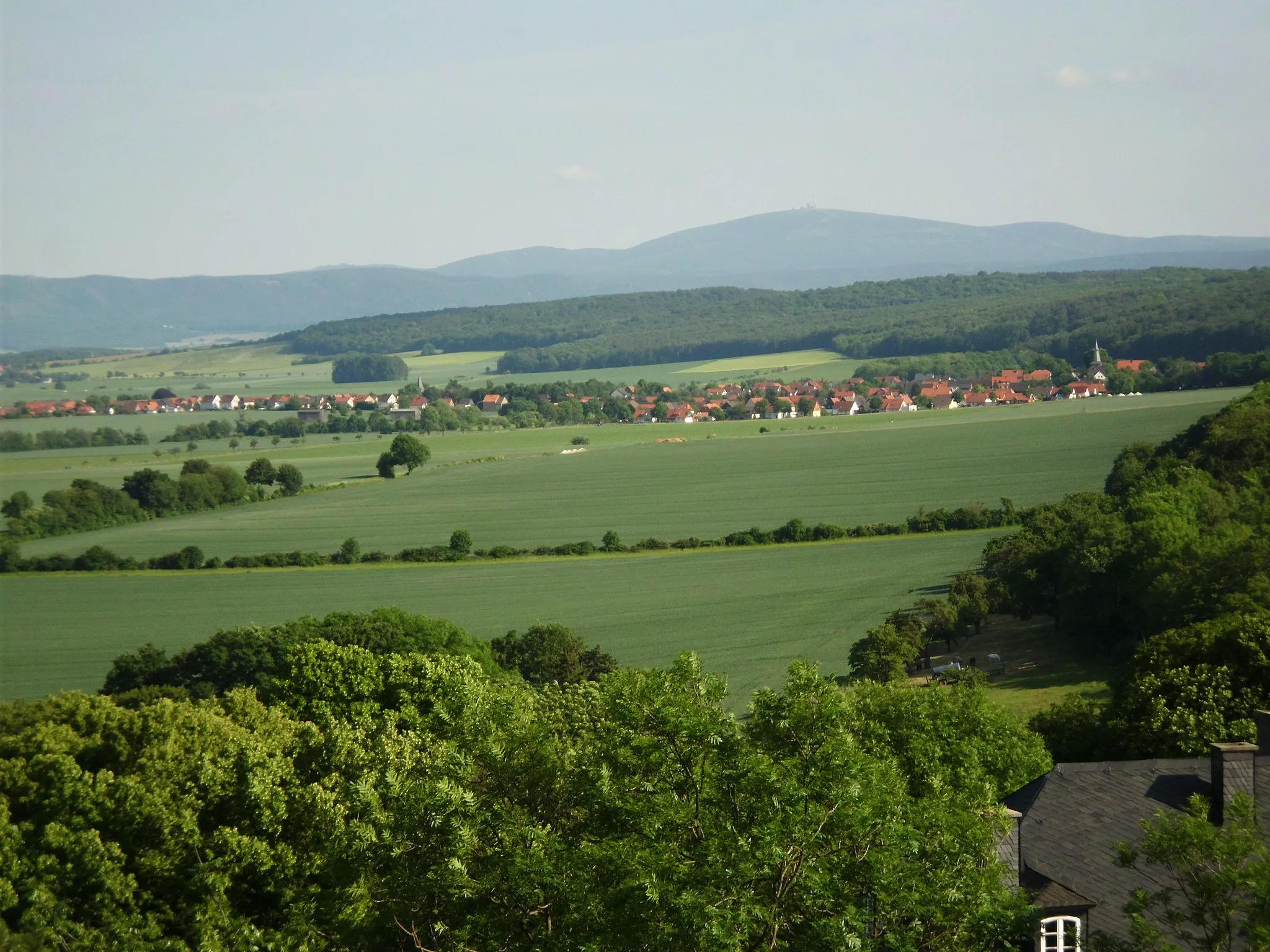 Photo showing: Blick auf Groß Döhren vom Hausmannsturm der Liebenburg