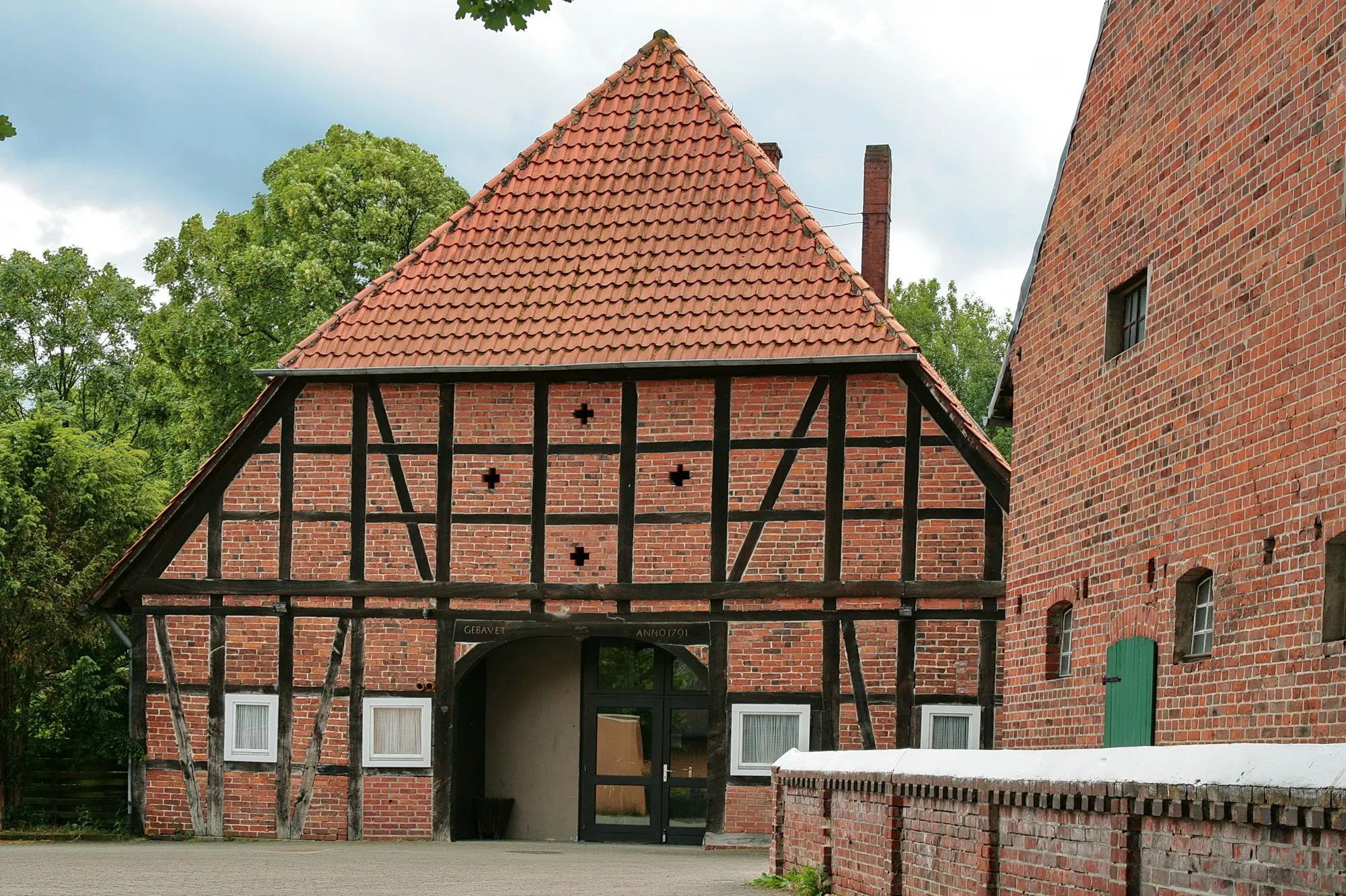 Photo showing: Fachwerkhaus von 1798 in Müden (Aller), Niedersachsen, Deutschland