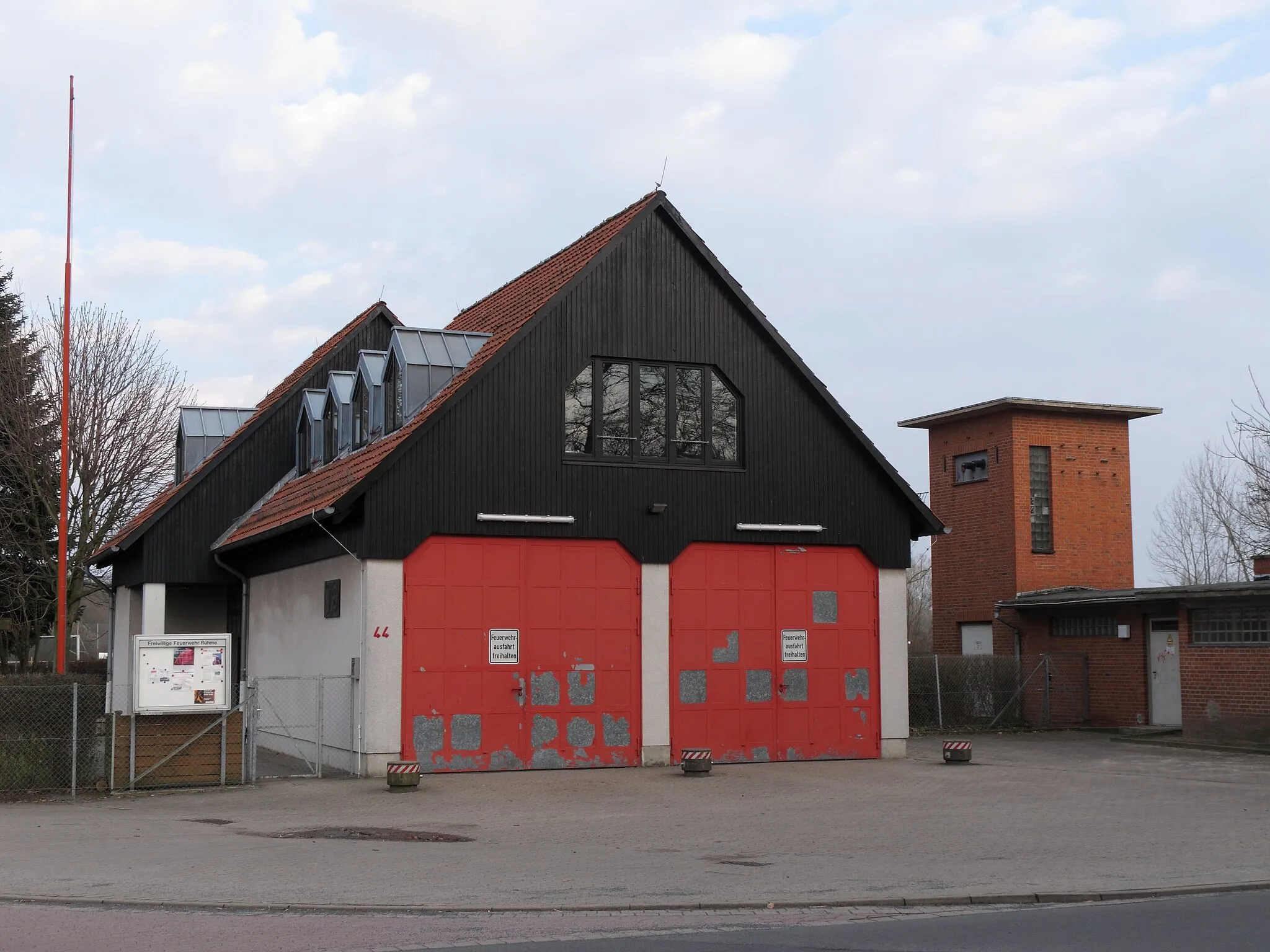 Photo showing: Braunschweig Rühme, Osterbergstraße 44, Feuerwehrhaus