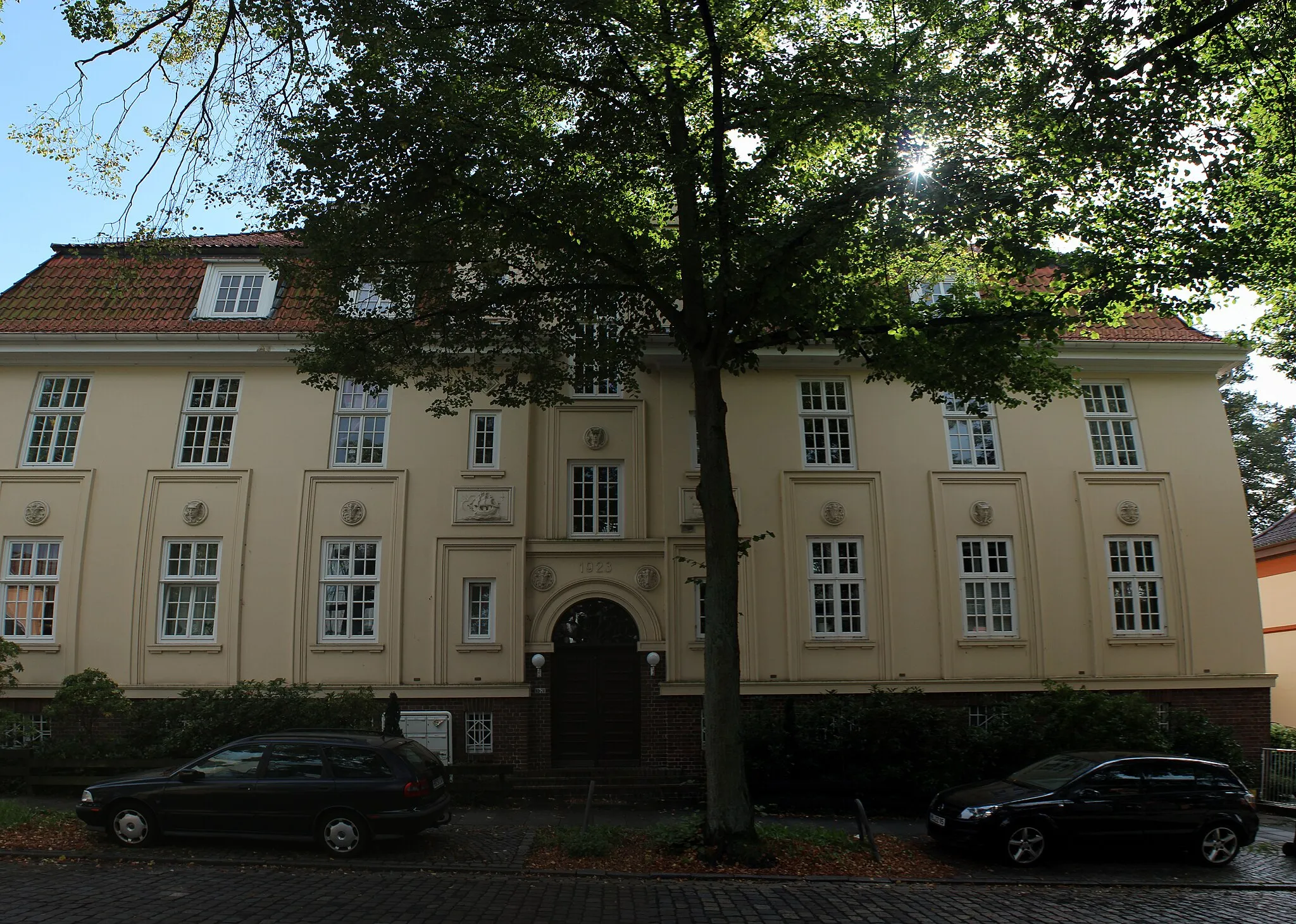Photo showing: Werkswohnhaus in Bremen, Weserstraße 69, 70.