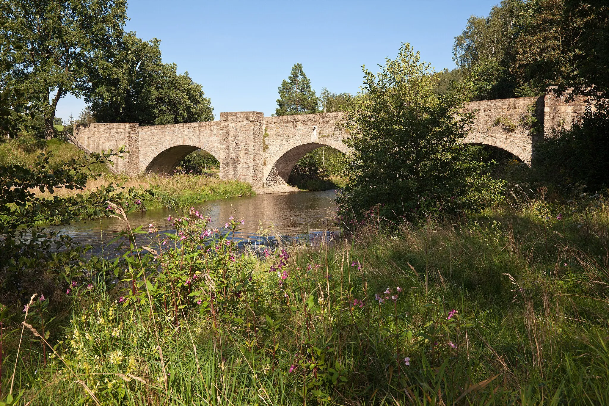 Photo showing: Altväterbrücke, bridge near Halsbrücke, Saxony