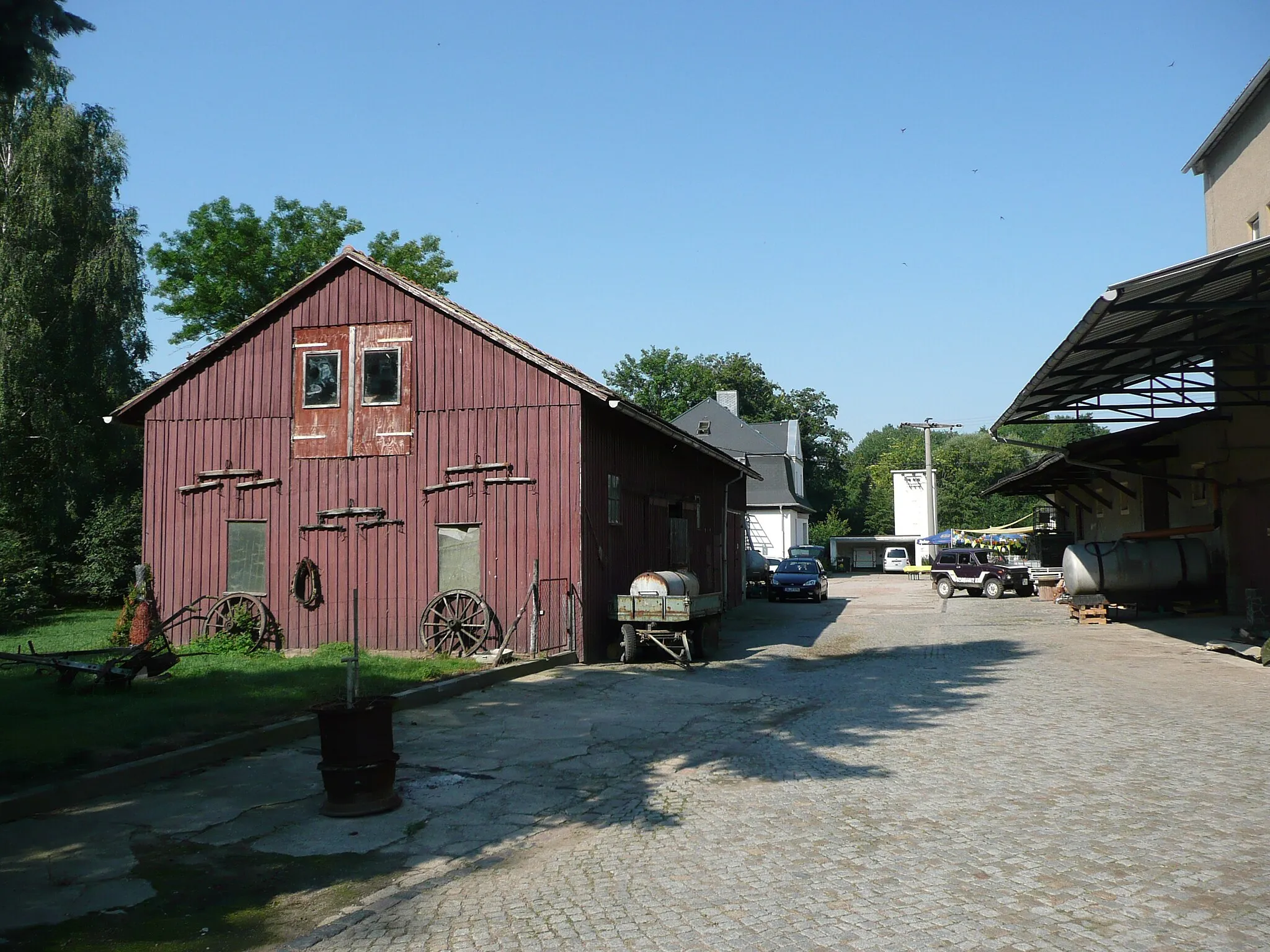 Photo showing: Bahnhofsareal Mochau, Blickrichtung Döbeln