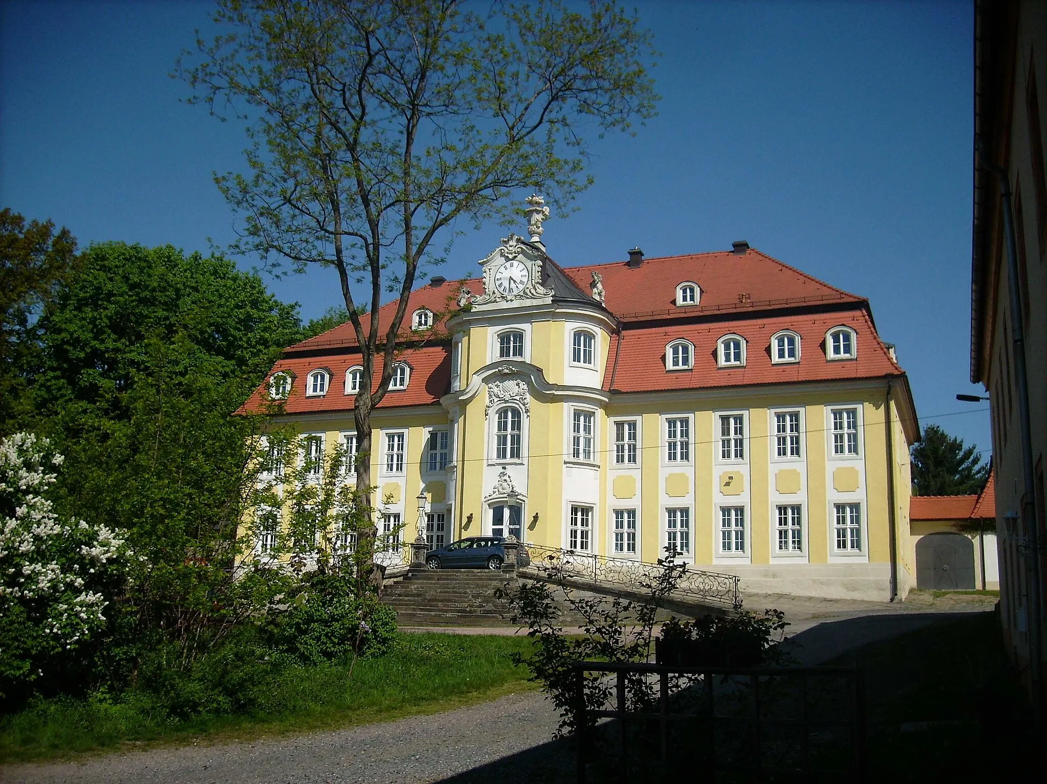 Photo showing: Late baroque castle of Choren (Mochau, Mittelsachsen district, Saxony)