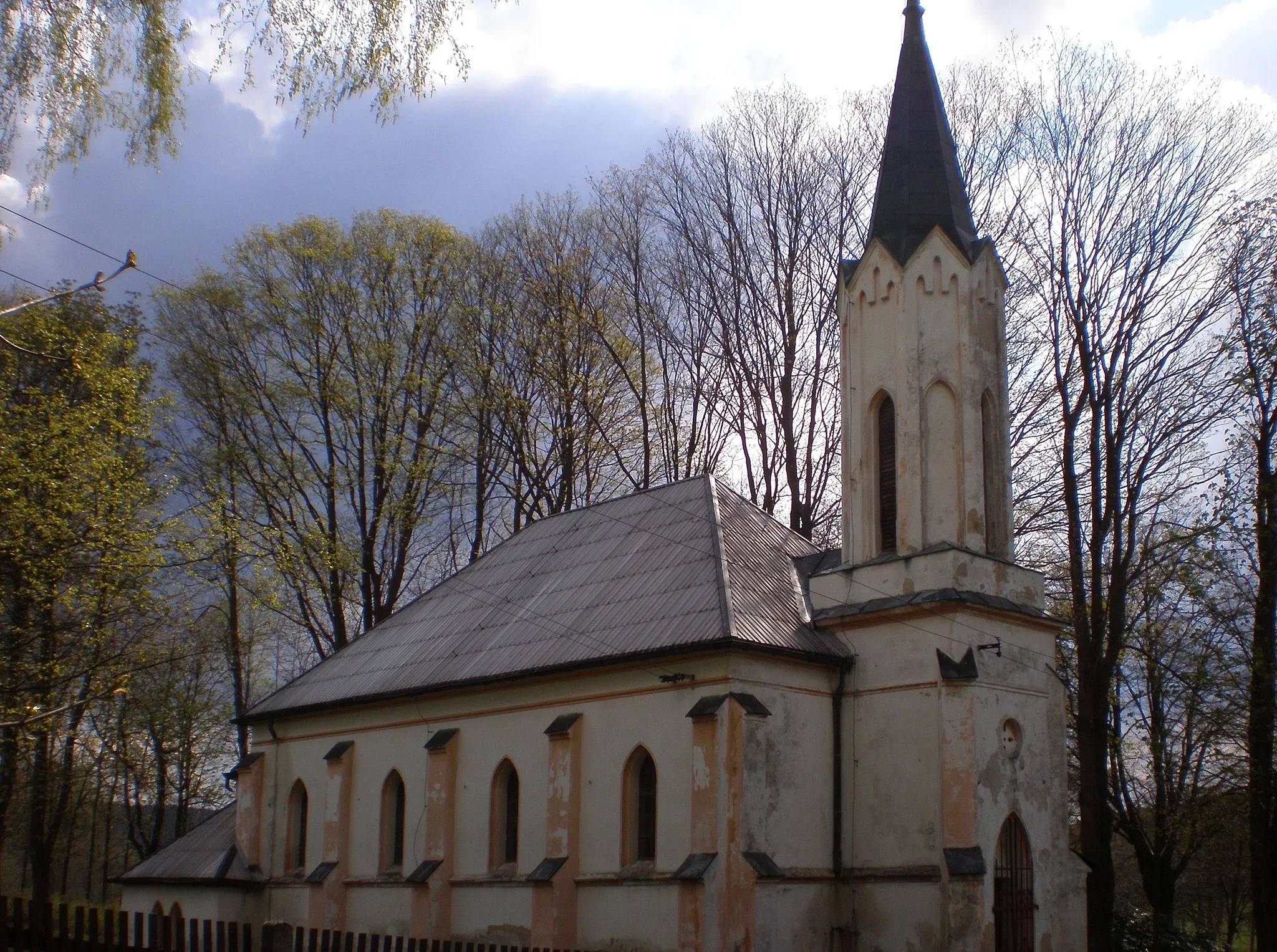 Photo showing: Church of the Sacred Heart in Kopaniny (part of Aš town), Czech Republic